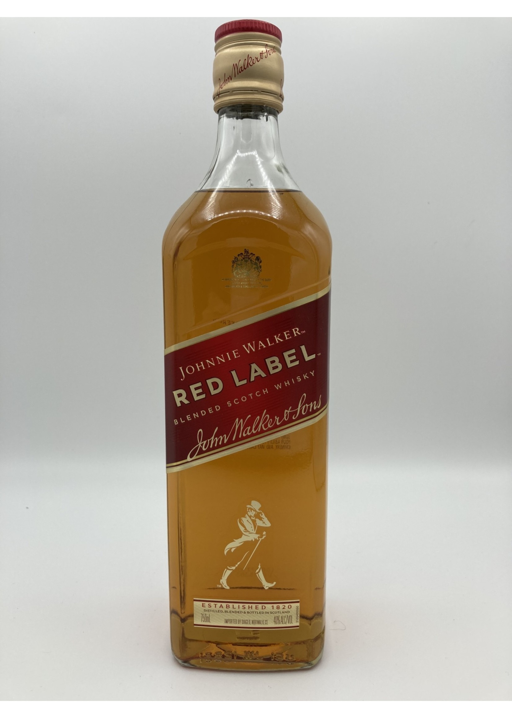 JOHNNIE WALKER Johnnie Walker  red label 40% abv 80 proof 750ml