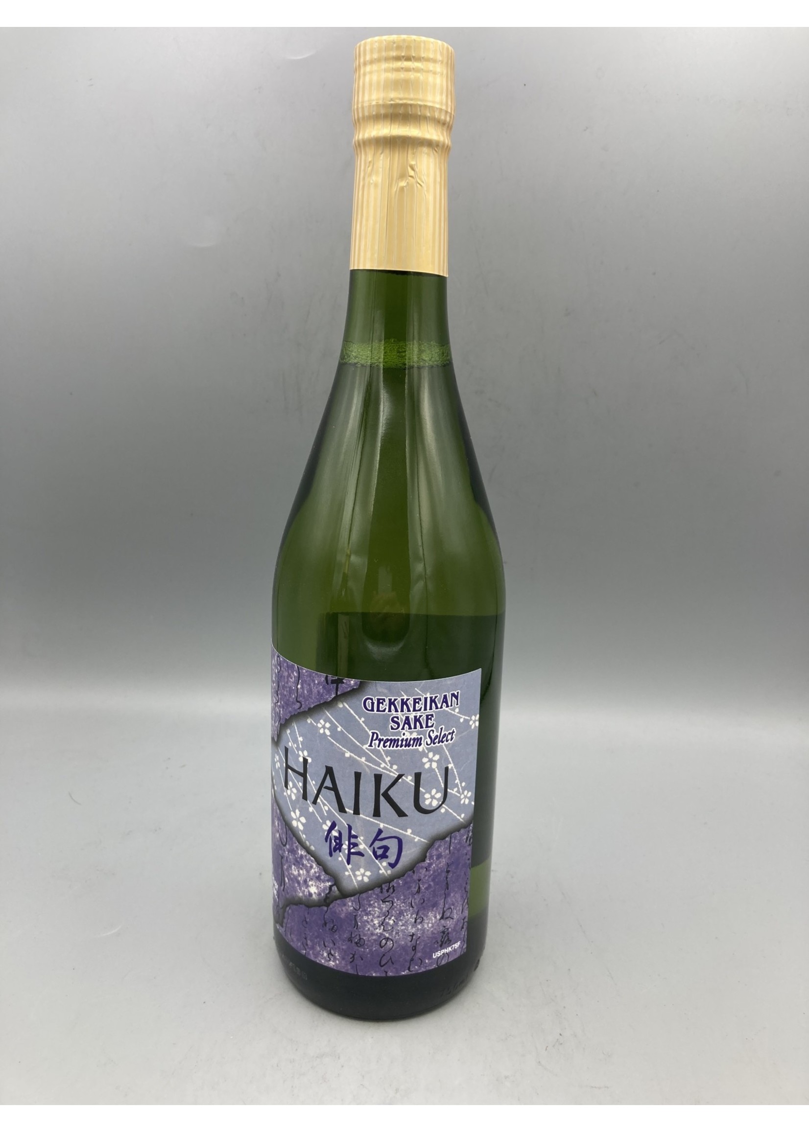Gekkeikan sake haiku premium select 15% abv 750ml