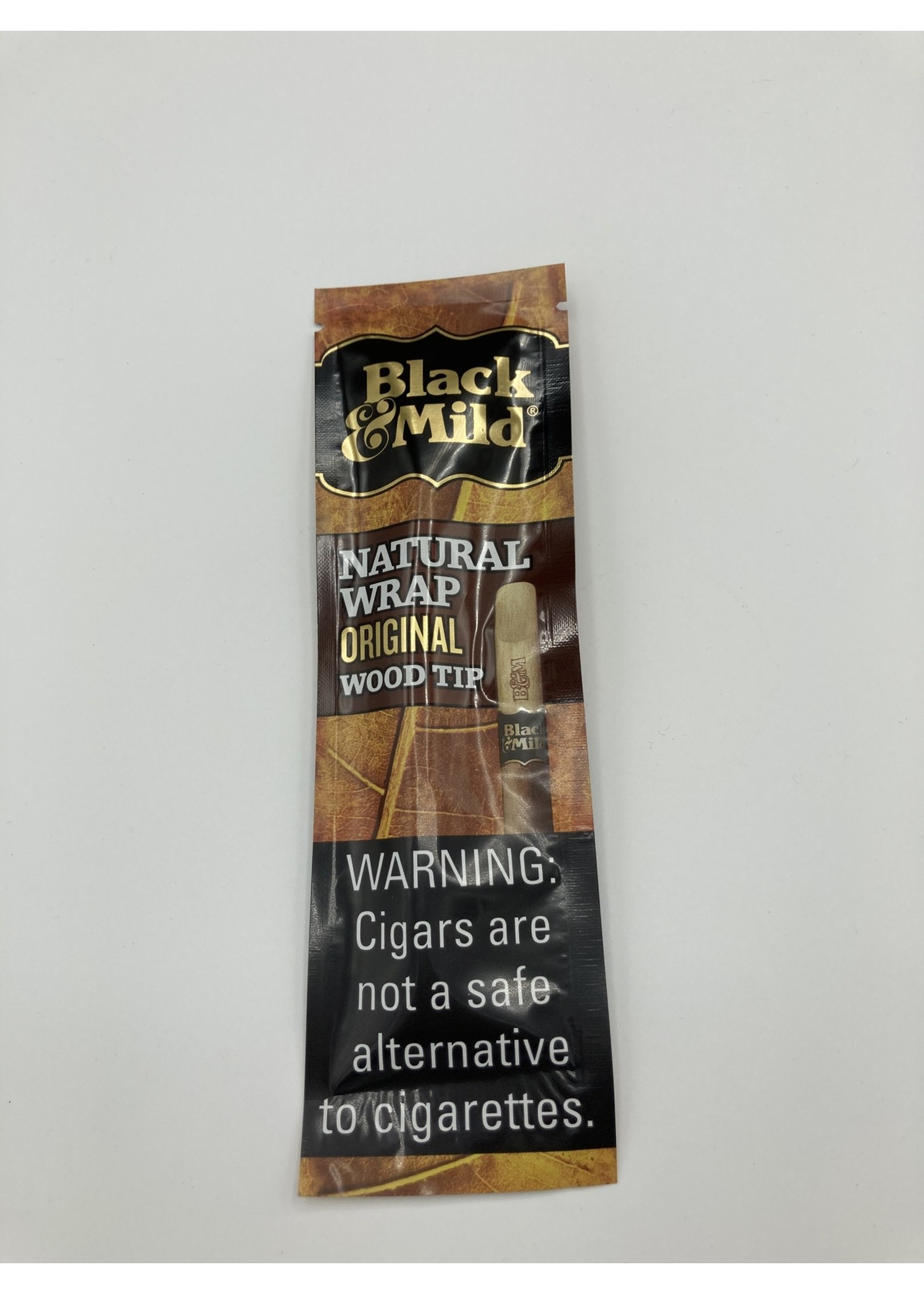 MIDDLETON'S BLACK & MILD Middleton's Black & Mild natural wrap original wood tip