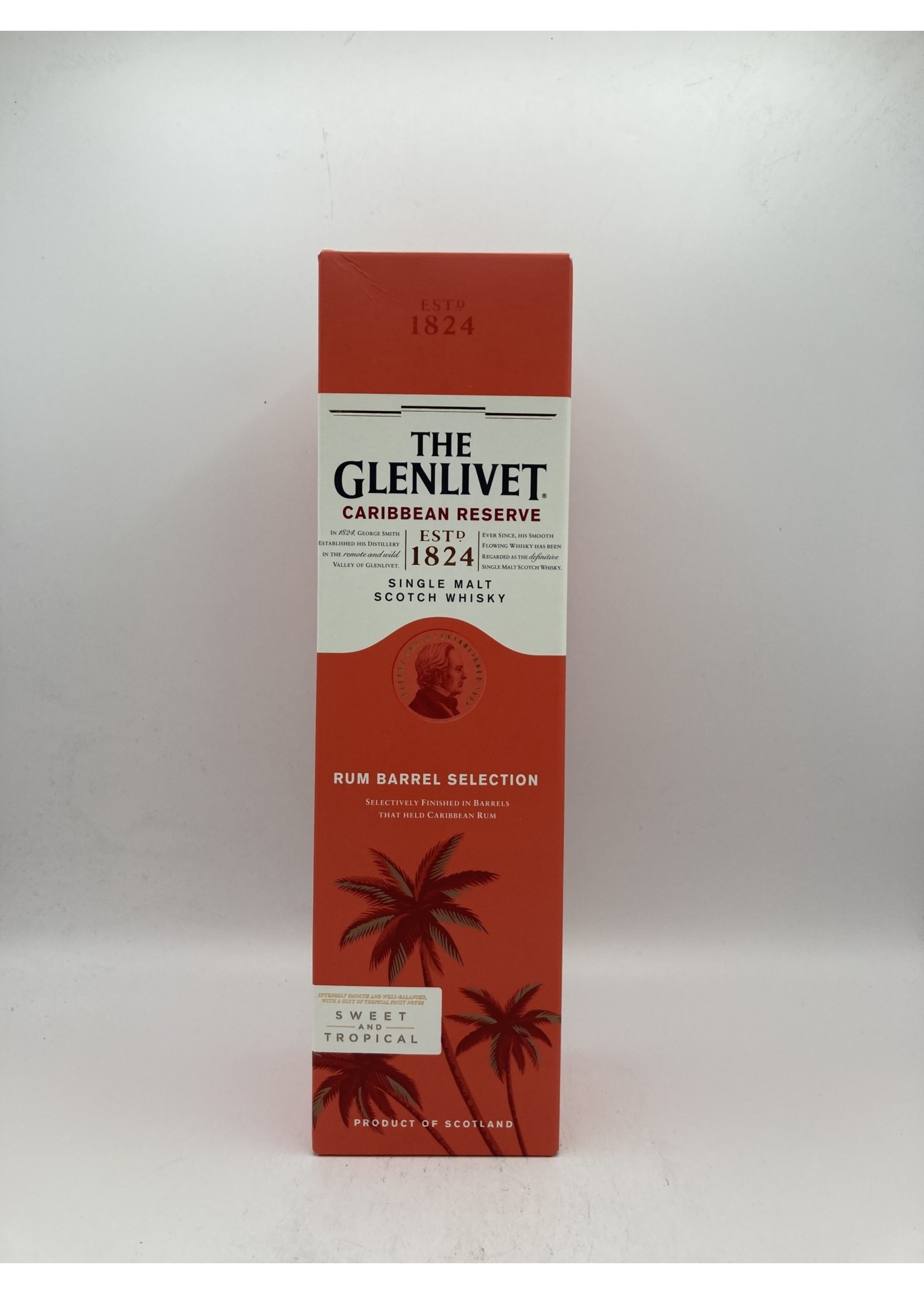 THE GLENLIVET The Glenlivet  Caribbean reserve rum barrel selection 40% abv (80pf) 750ml