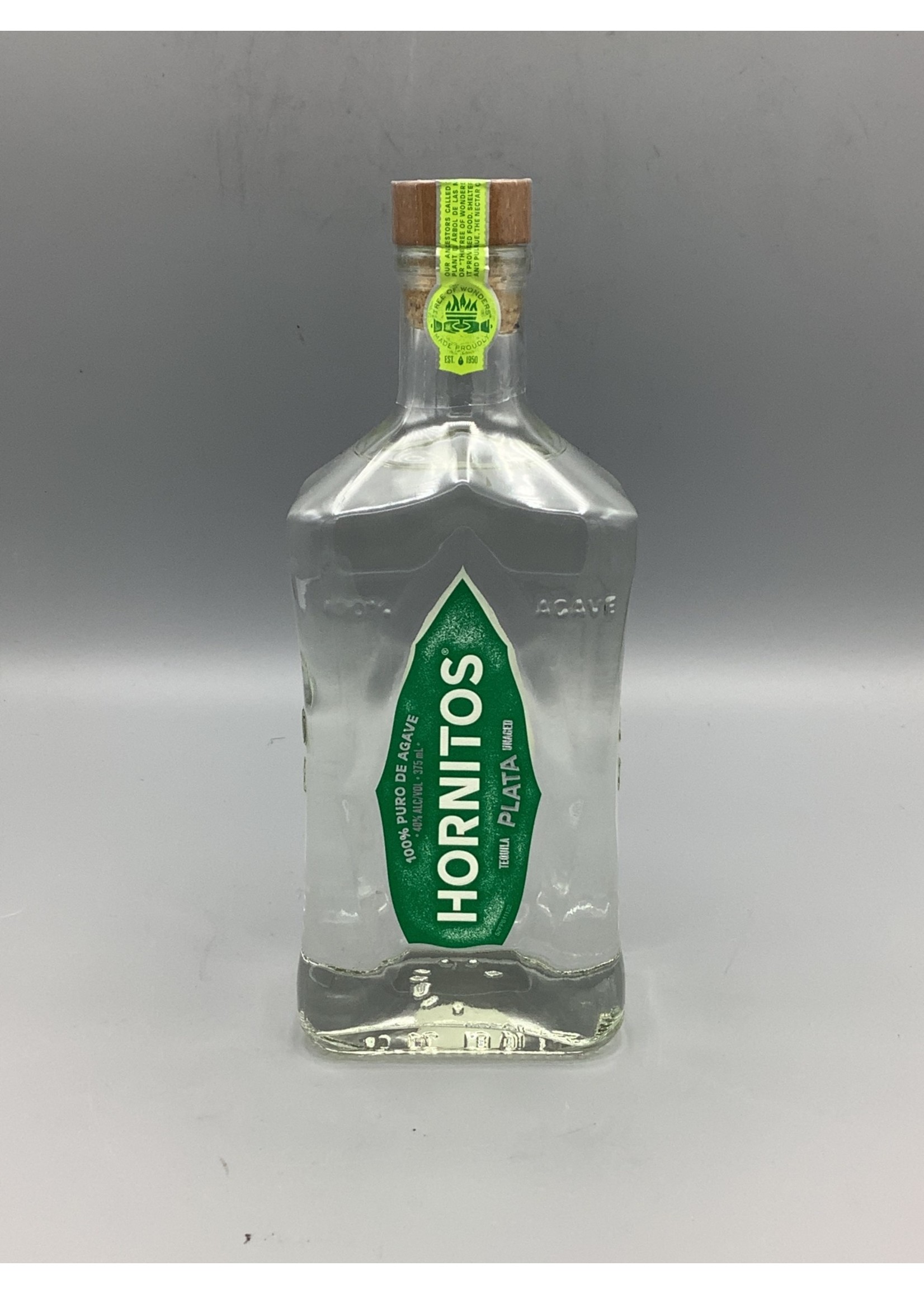 SAUZA Hornitos tequila plata 40% (80 proof) abv 375ml