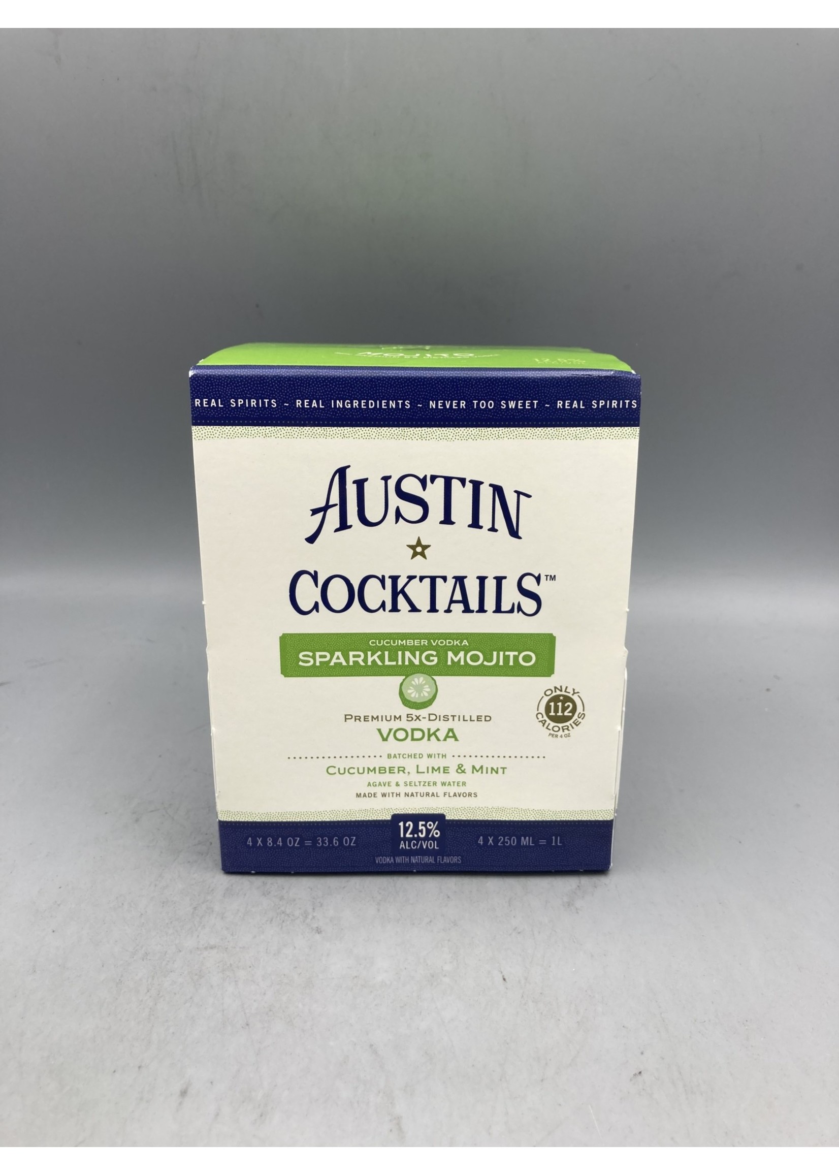 Austin Cocktails  Cucumber Lime Mint Sparkling Mojito 12.5% abv 4pk-8.4oz cans