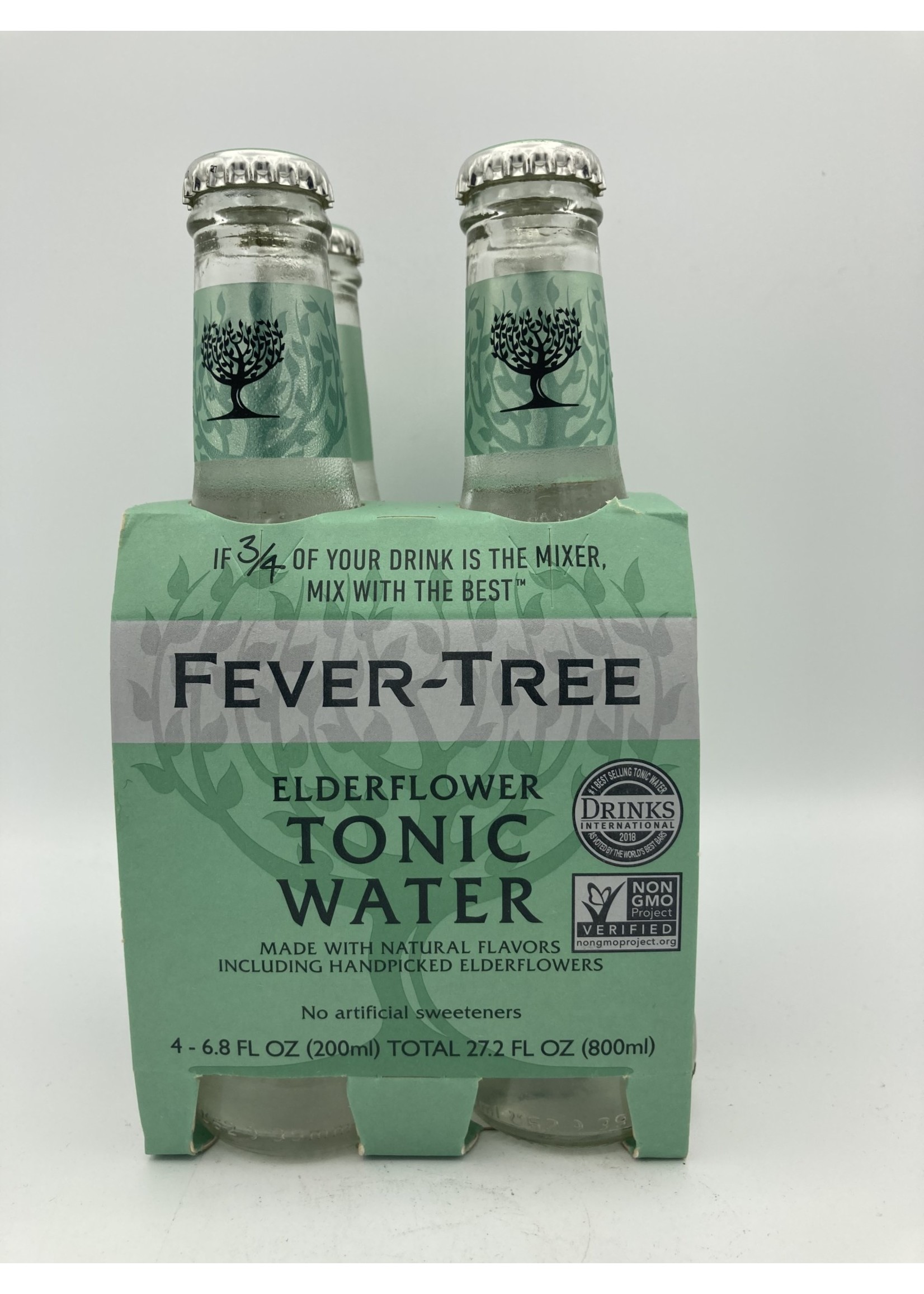 FEVER-TREE Fever Tree  elderflower tonic water 4pk-6.8oz (200ml) glass bottle