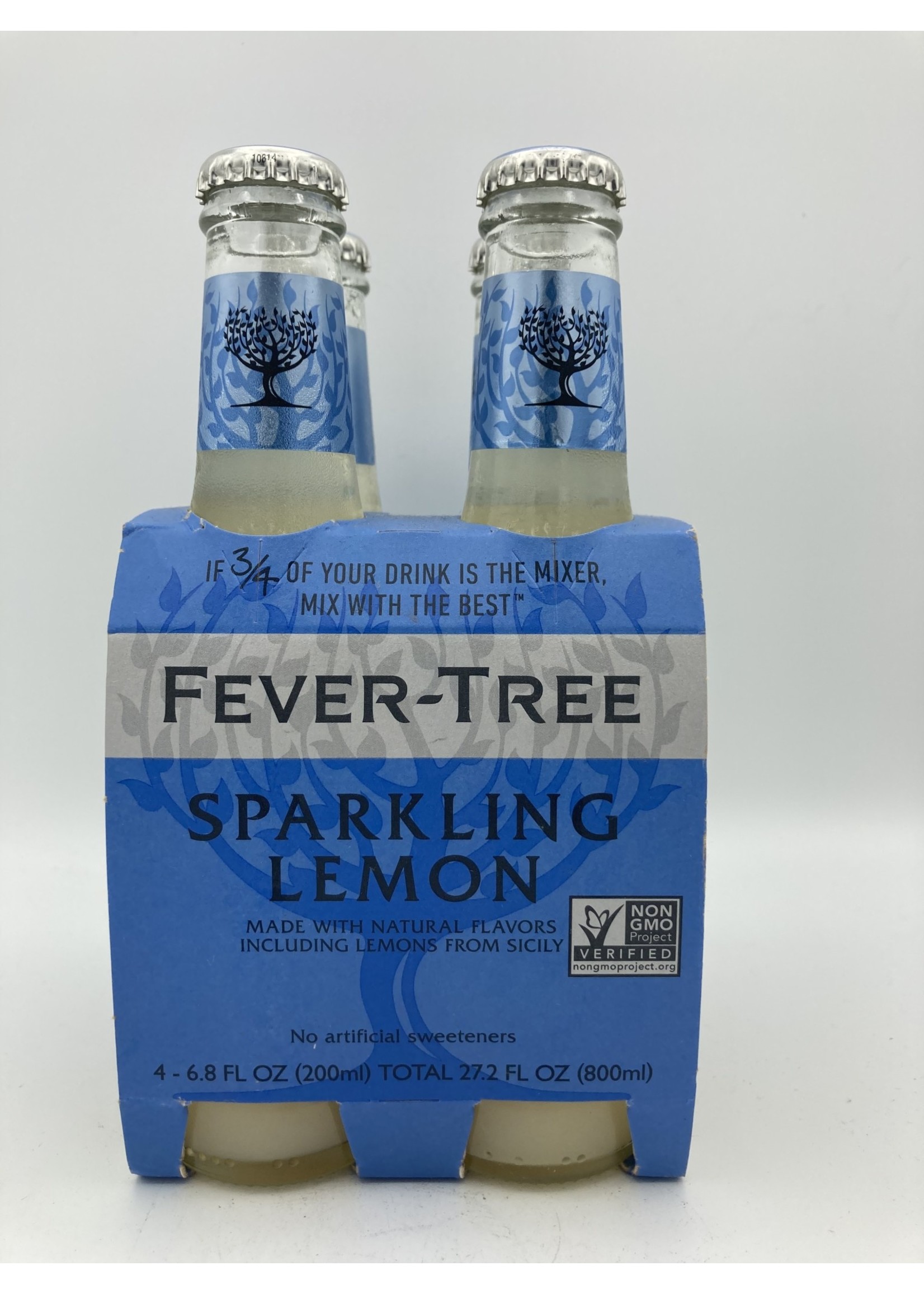 FEVER-TREE Fever Tree  sparkling lemon water 4pk-6.8oz (200ml) glass bottle
