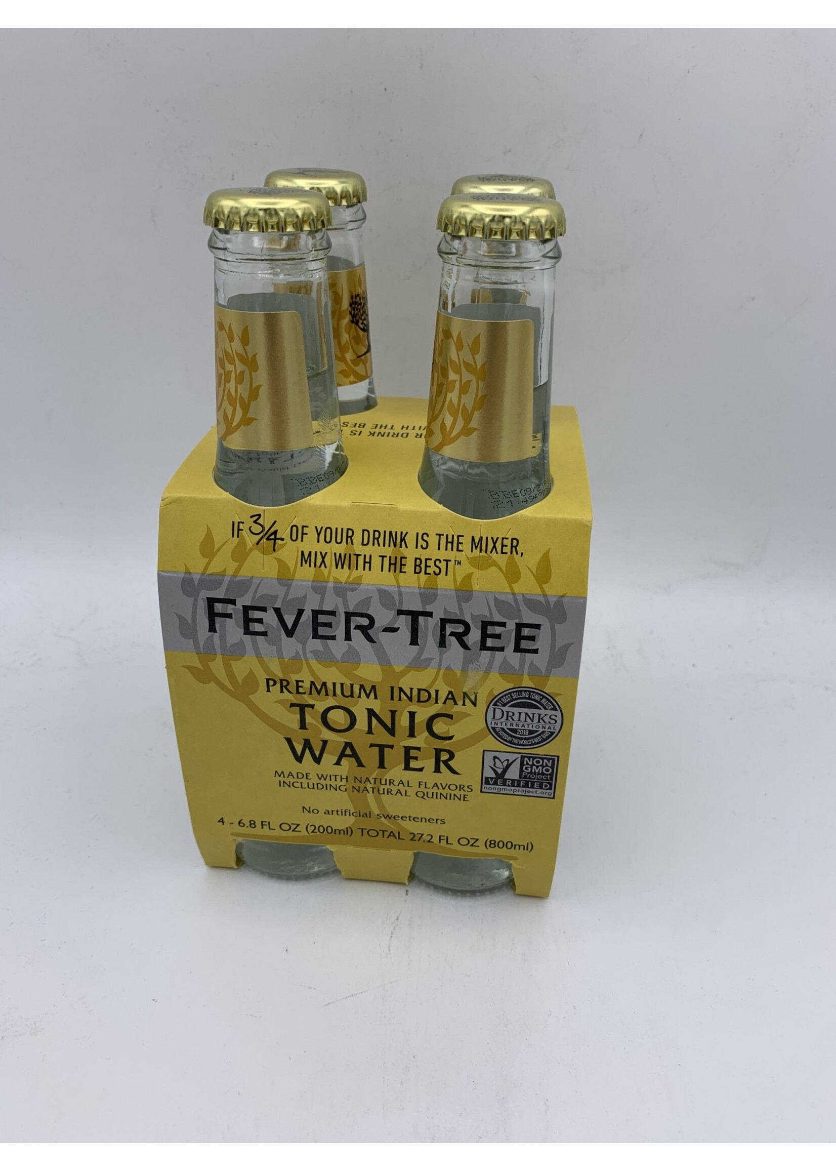 FEVER-TREE Fever Tree premium tonic water 4pk-6.8oz (200ml) glass bottle