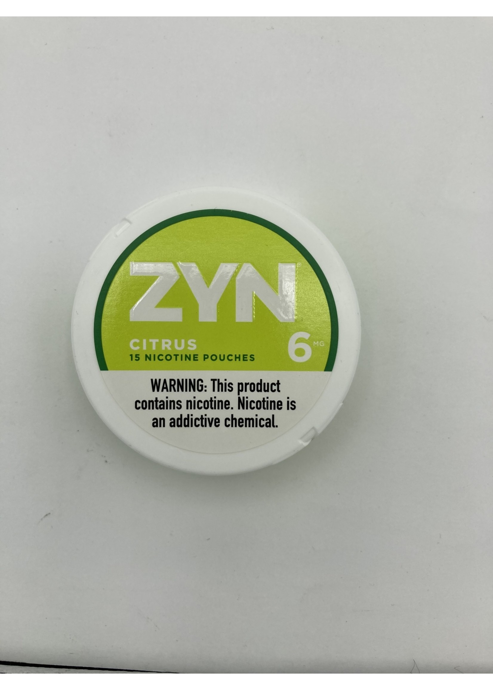 ZYN Zyn  citrus 6mg nicotine pouches  .21oz  (6g) tin