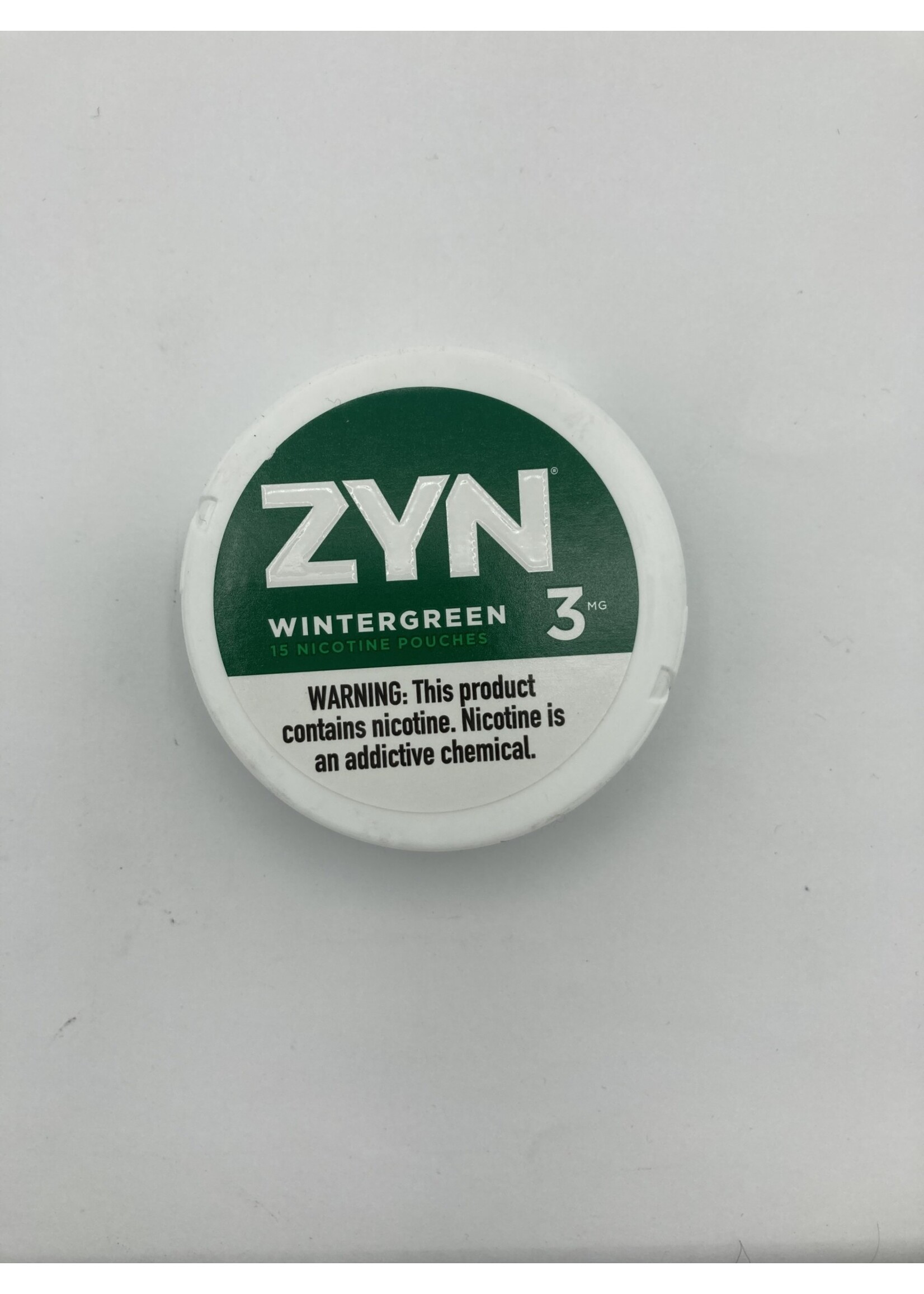 ZYN Zyn  wintergreen 3mg  nicotine pouches .21oz  (6g) tin