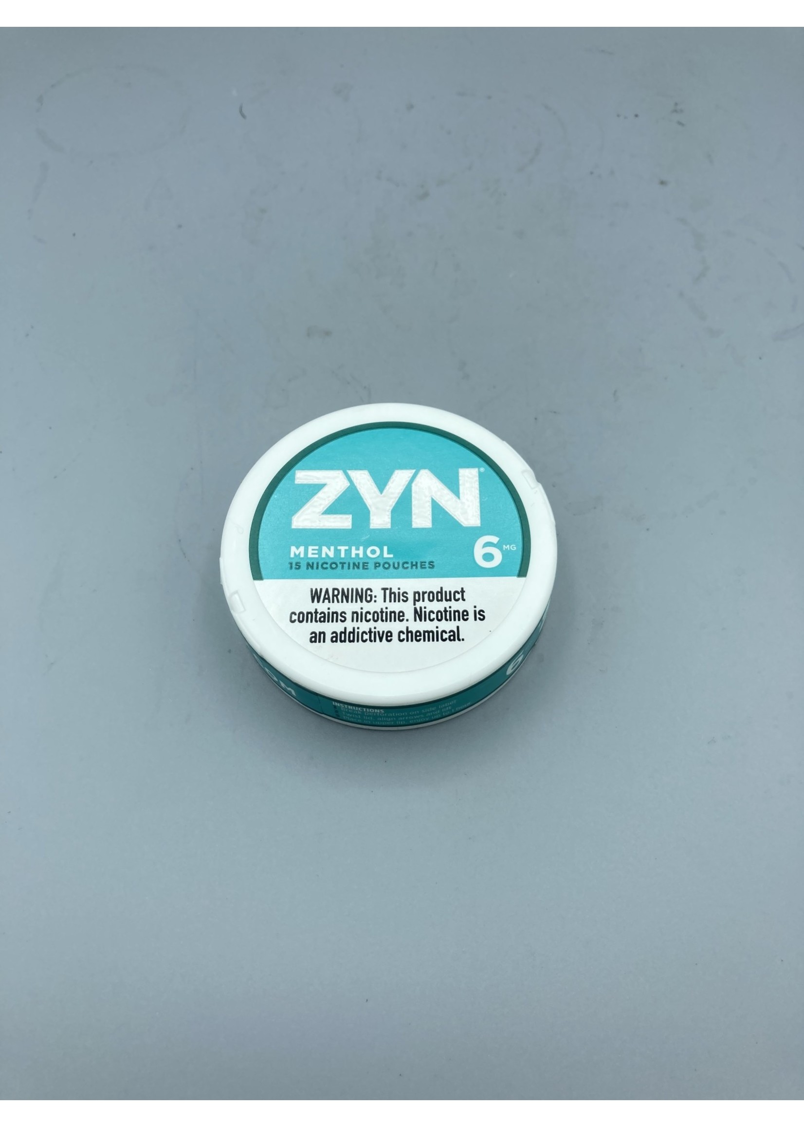 ZYN Zyn  menthol 6mg nicotine pouches  .21oz  (6g) tin
