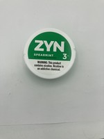 ZYN Zyn  spearmint 3mg  nicotine pouches .21oz  (6g) tin