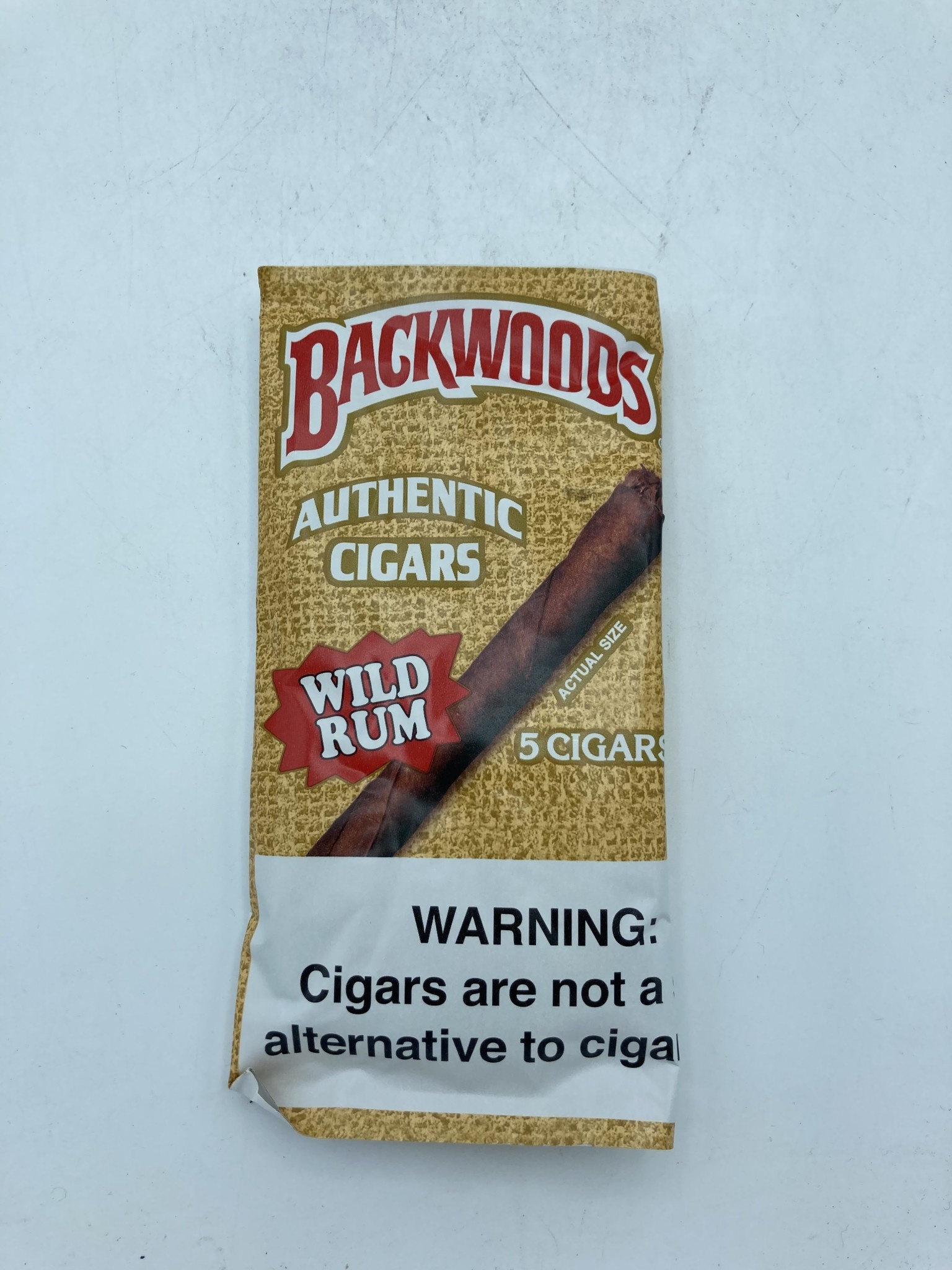 Backwoods Cigars Caribe (wild rum flavor), 5 pieces per bag - Papergu, 3,90  €