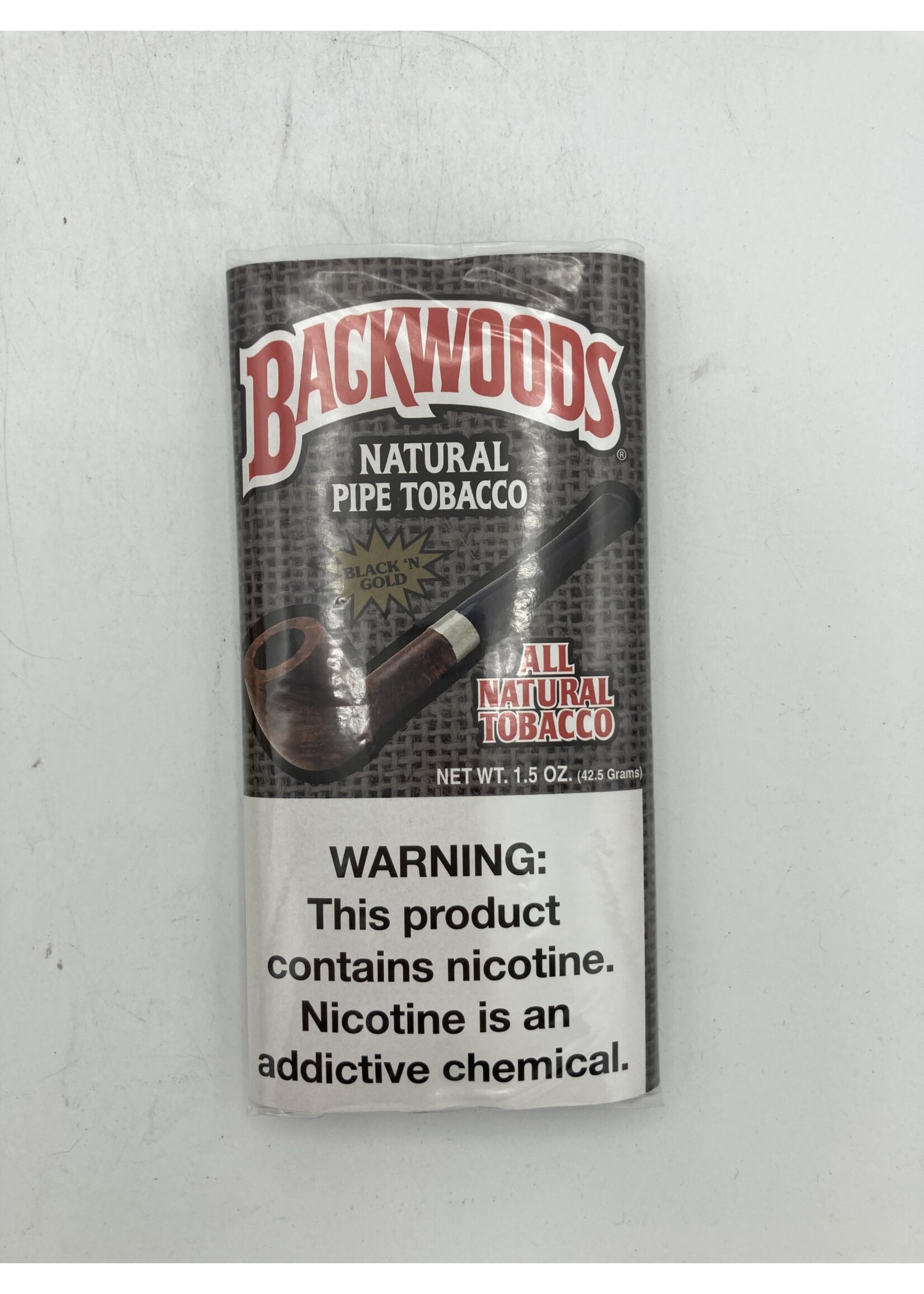 BACKWOODS Backwoods pipe tobacco black n gold 1.5oz-pouch
