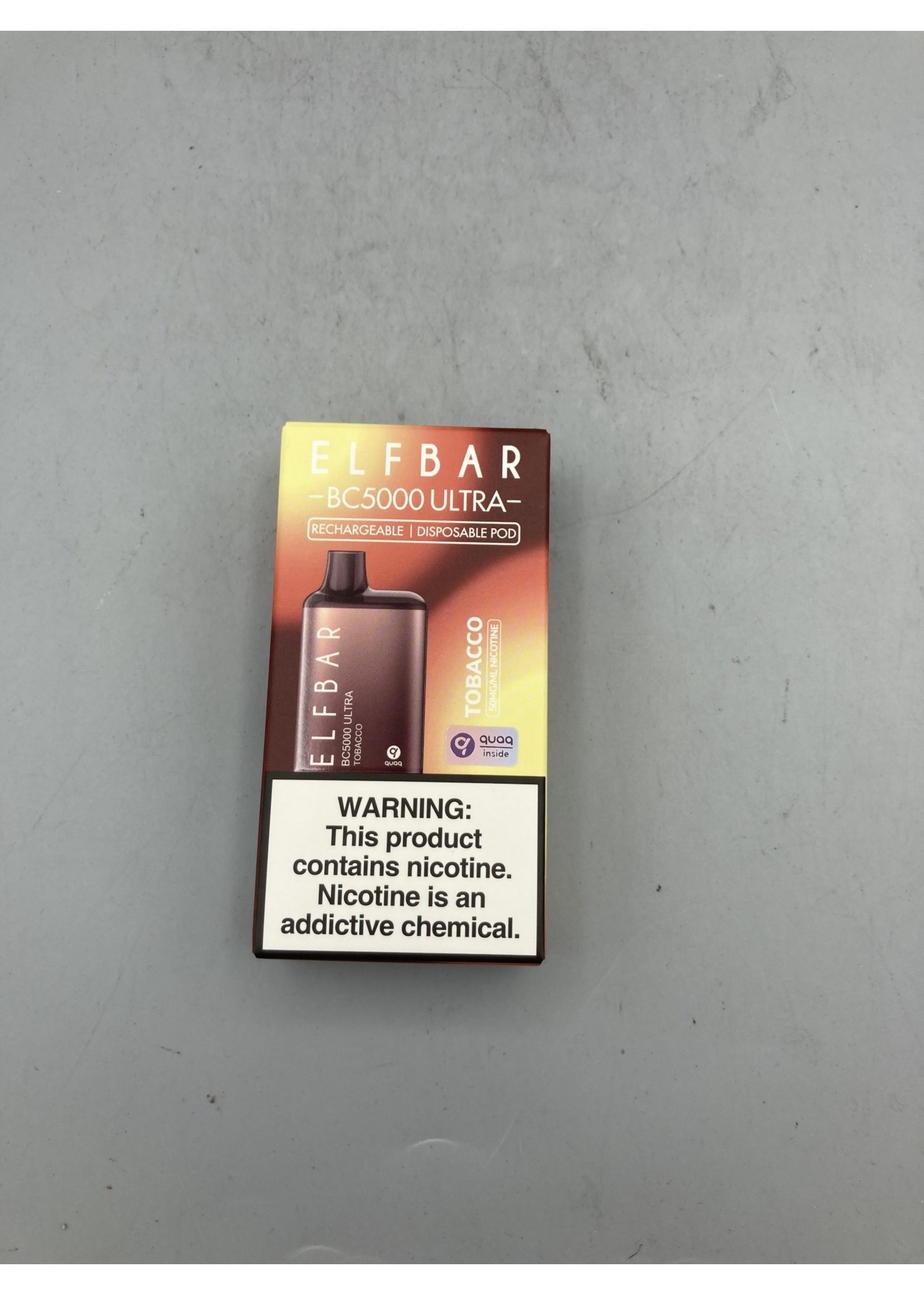 ELF BAR Elfbar Rechargeable Disposable Vape  Ultra Tobacco 5000 puffs
