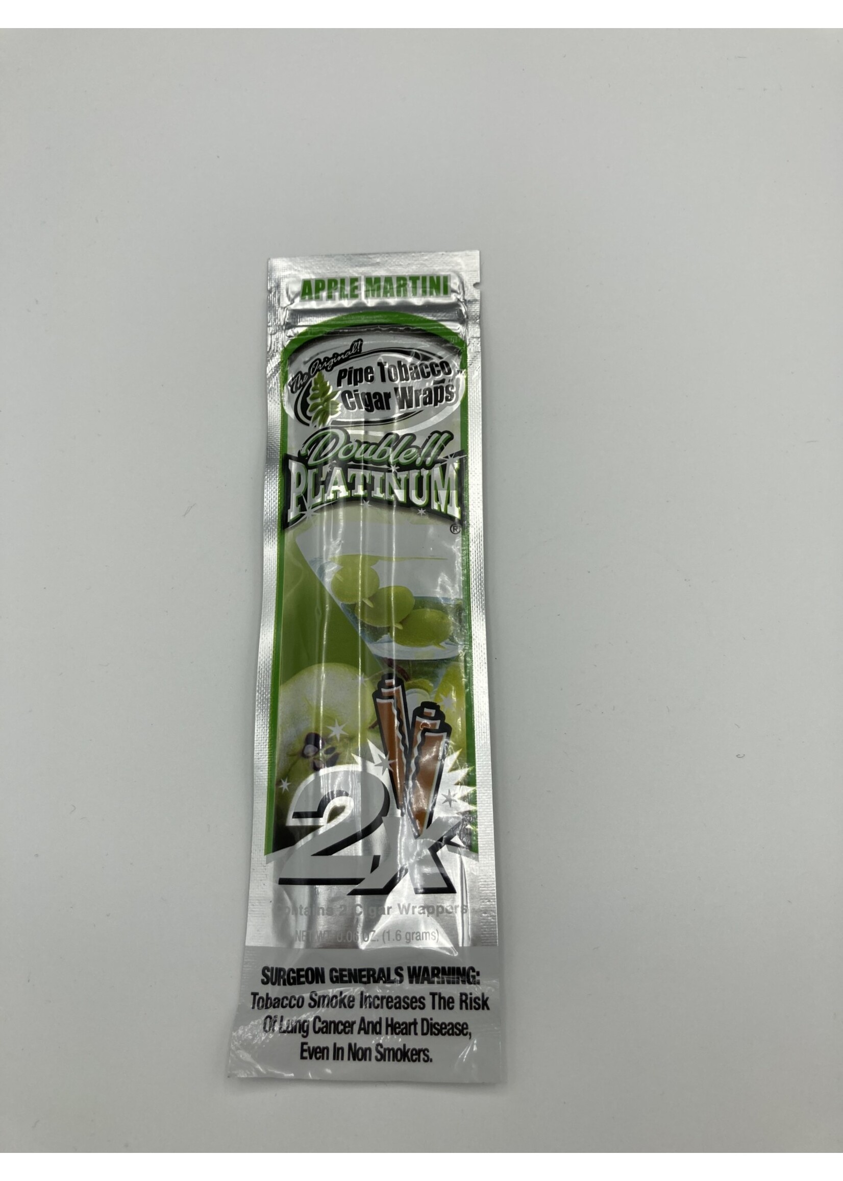 Double!!  Platinum  apple martini 2pk-pouch