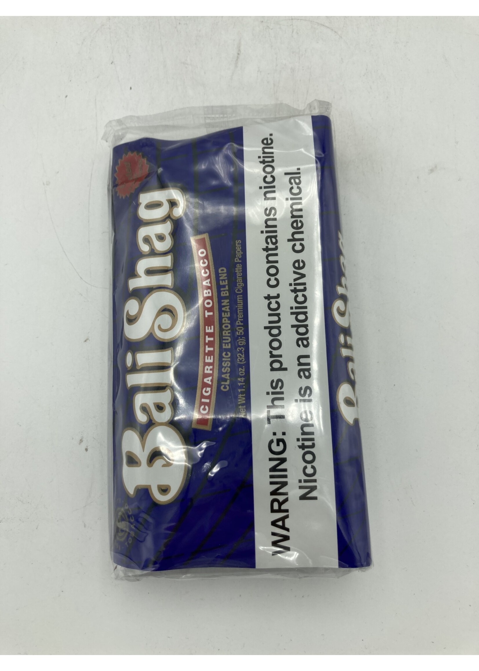 Bali Shag Tobacco  blue halfzware shag 1.14oz -pouch