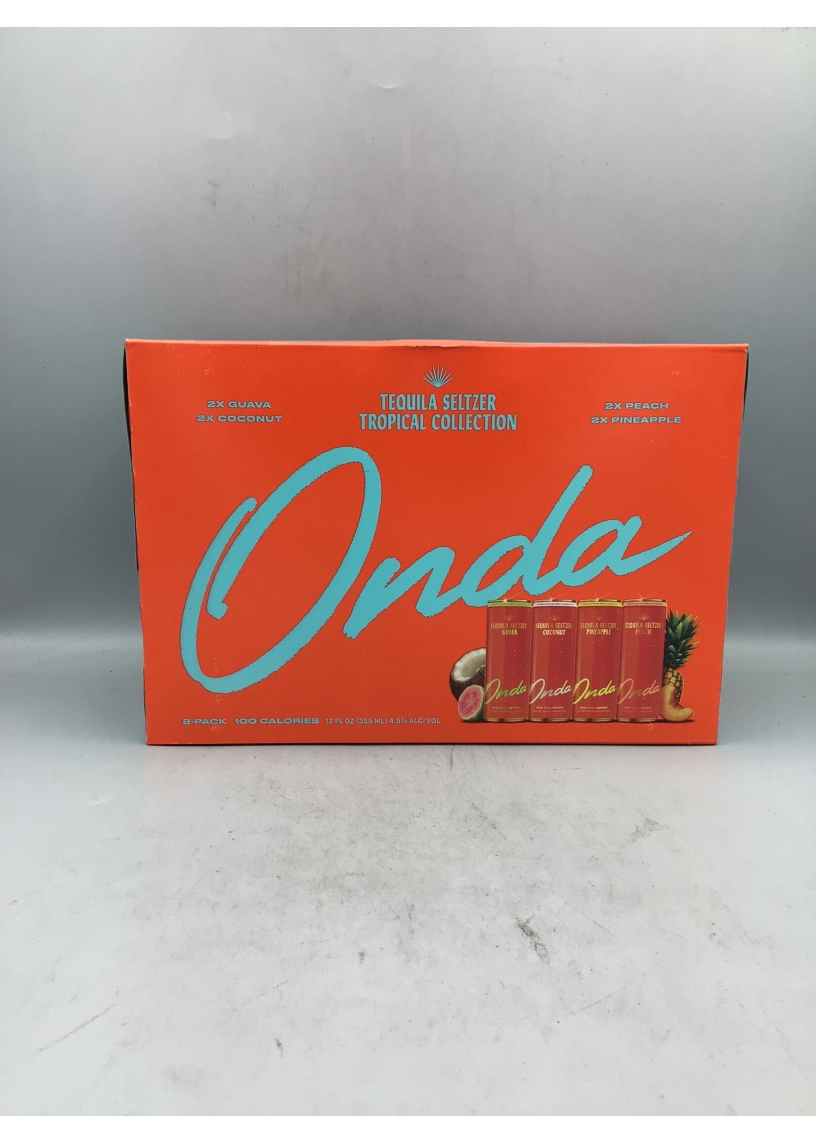 DRINK ONDA Onda Tequila Seltzer Tropical Collection 4.5% abv 8pk-12oz cans