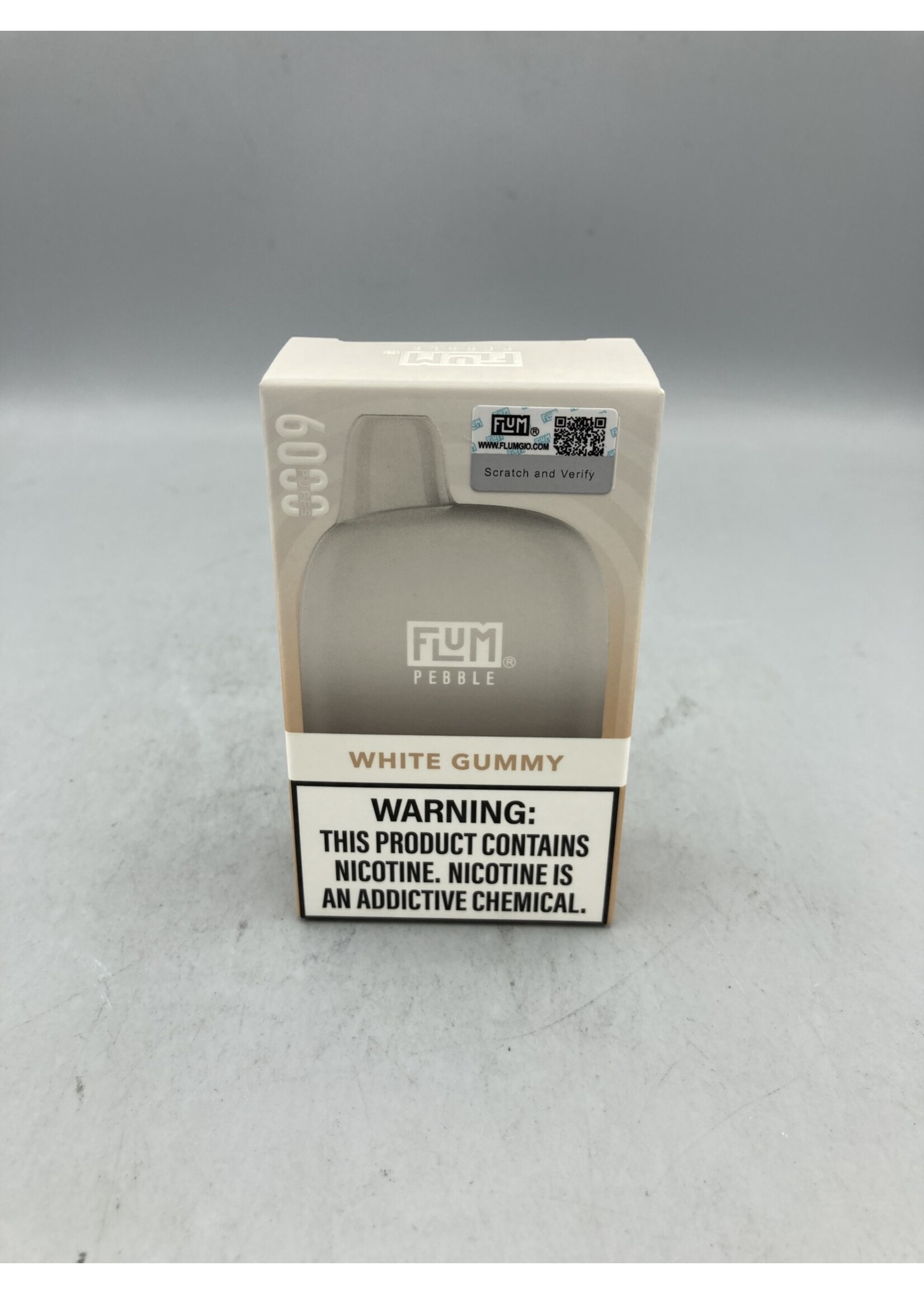 FLUM Flum Pebble  White Gummy 6000 Puffs Rechargeable