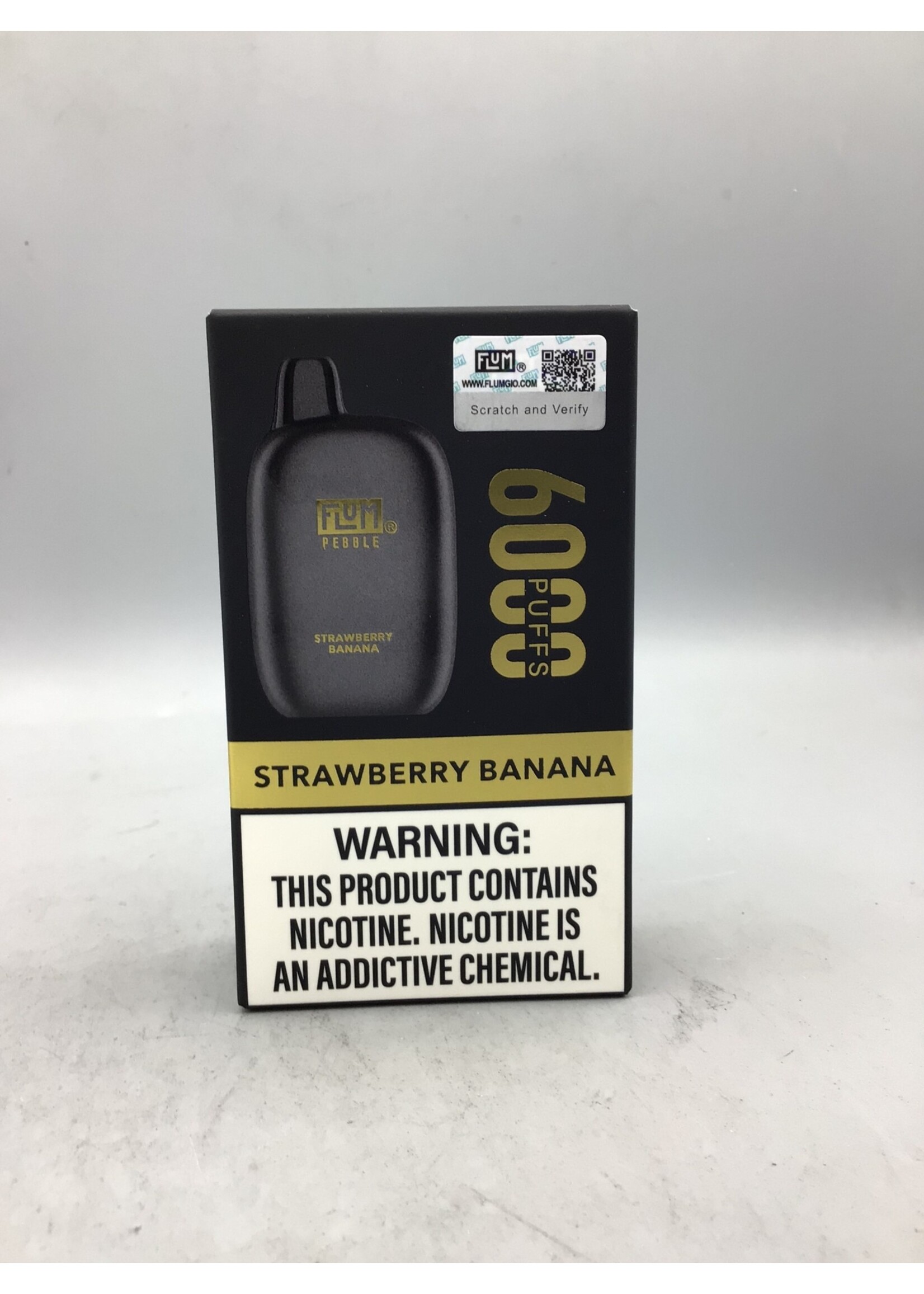 FLUM Flum Pebble  Strawberry Banana 6000 Puffs Rechargeable