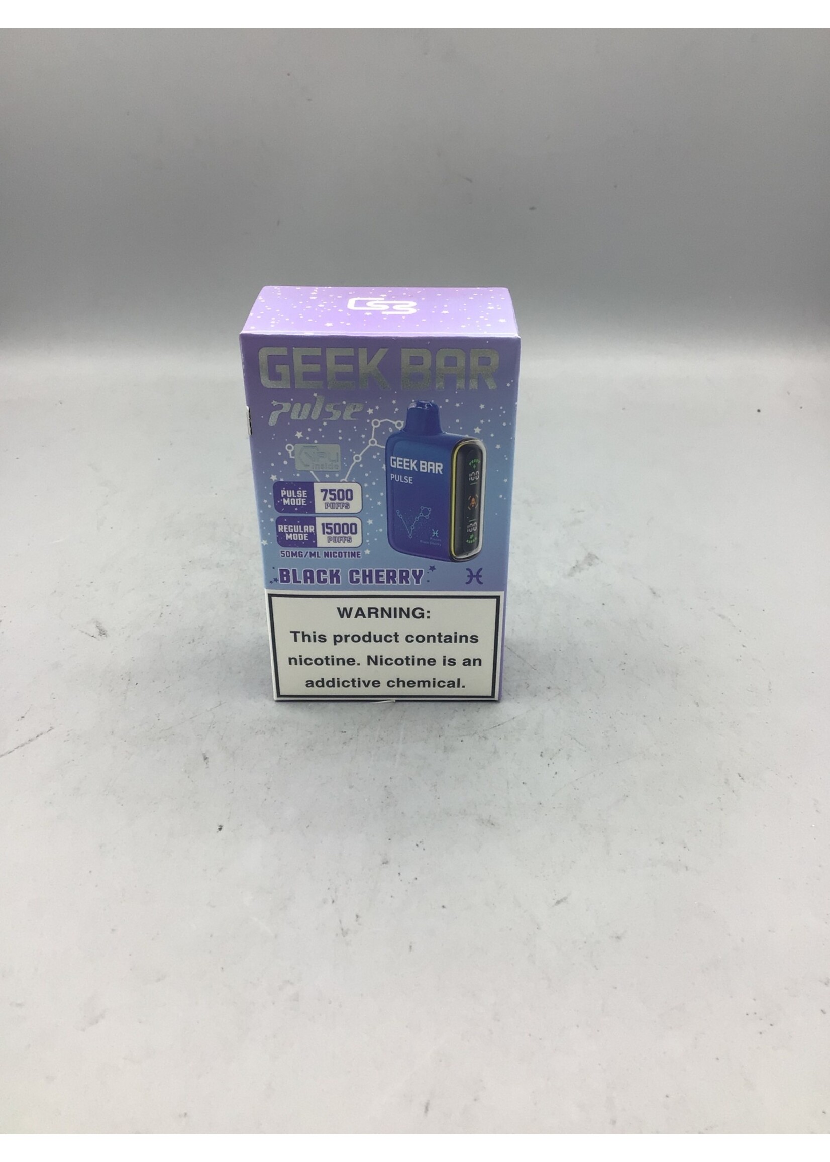 GEEK BAR Geek Bar Pulse Black Cherry (7500puff) regular mode (15000)puffs
