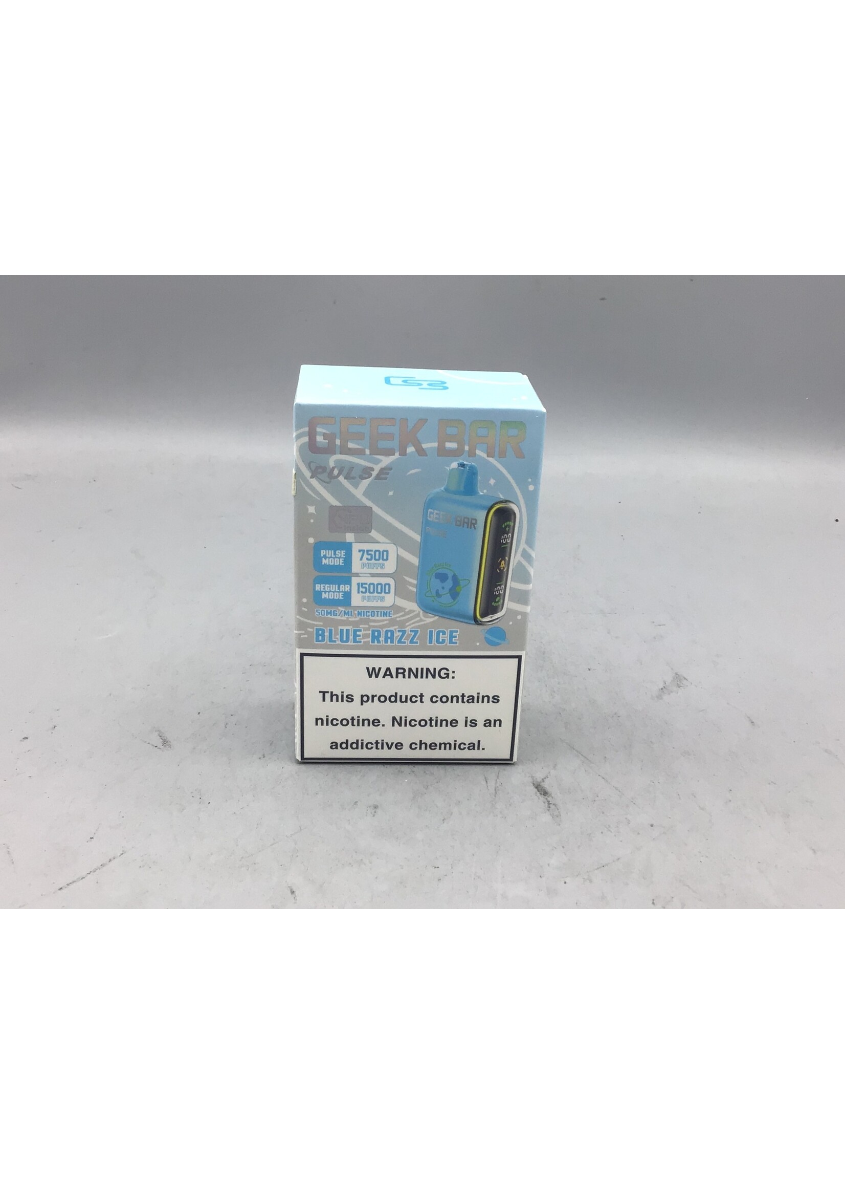 GEEK BAR Geek Bar Pulse Blue Razz Ice (7500puff) regular mode (15000)puffs
