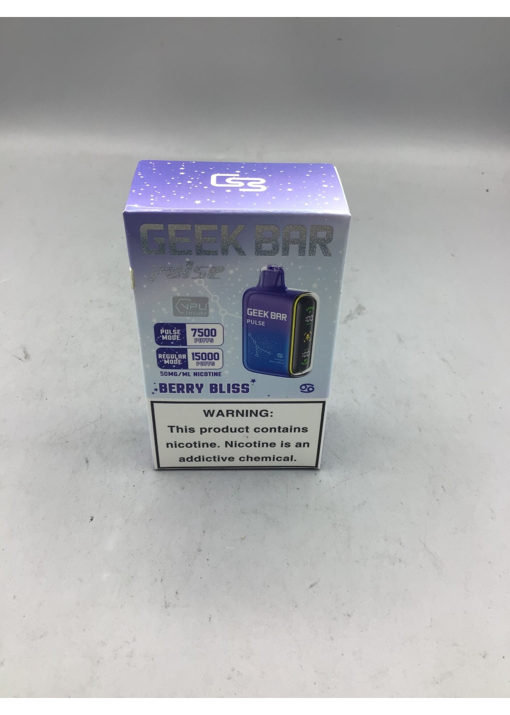 GEEK BAR Geek Bar Pulse Berry Bliss  (7500puff) regular mode (15000)puffs