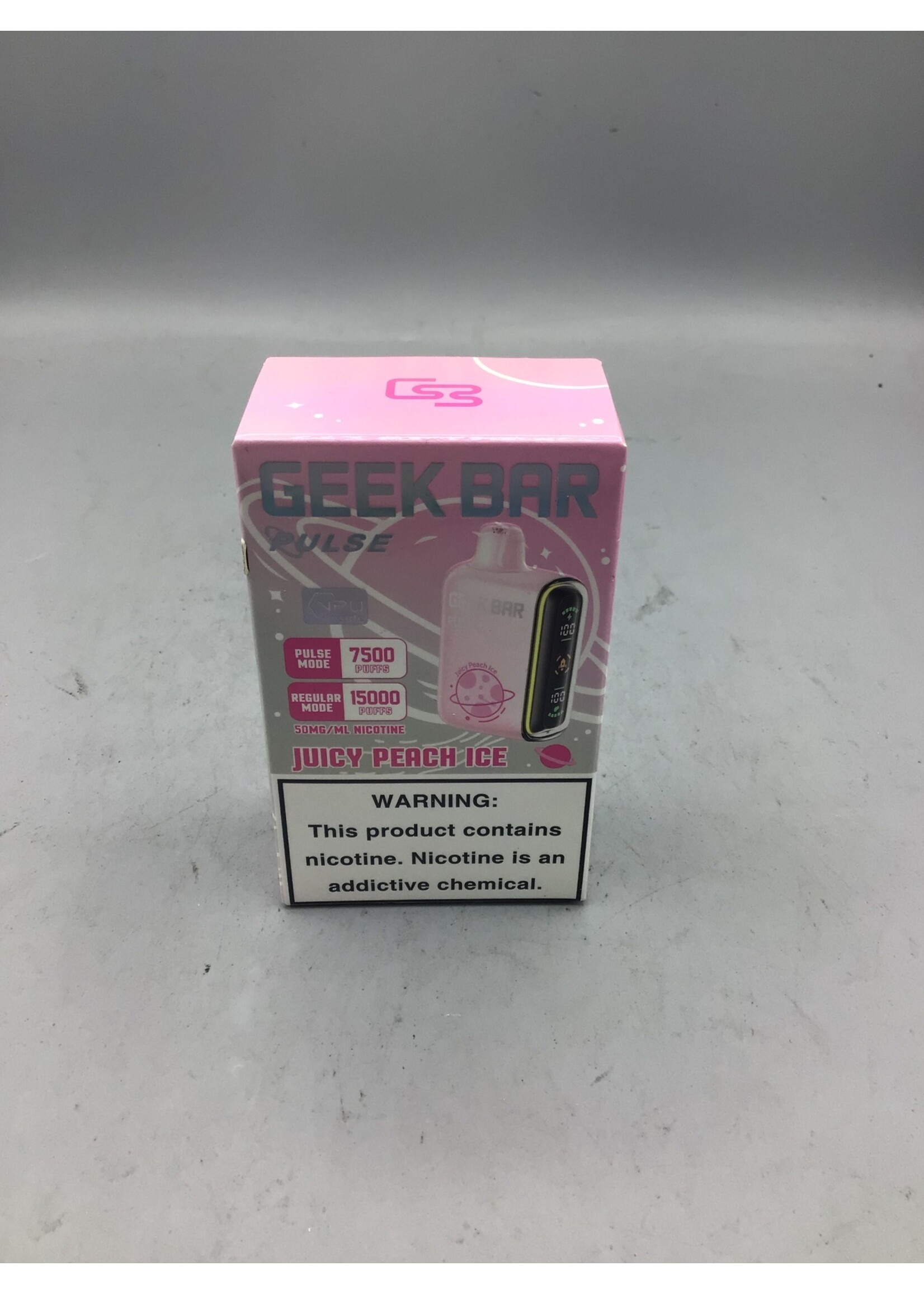 GEEK BAR Geek Bar Pulse Juicy Peach Ice(7500puff) regular mode (15000)puffs