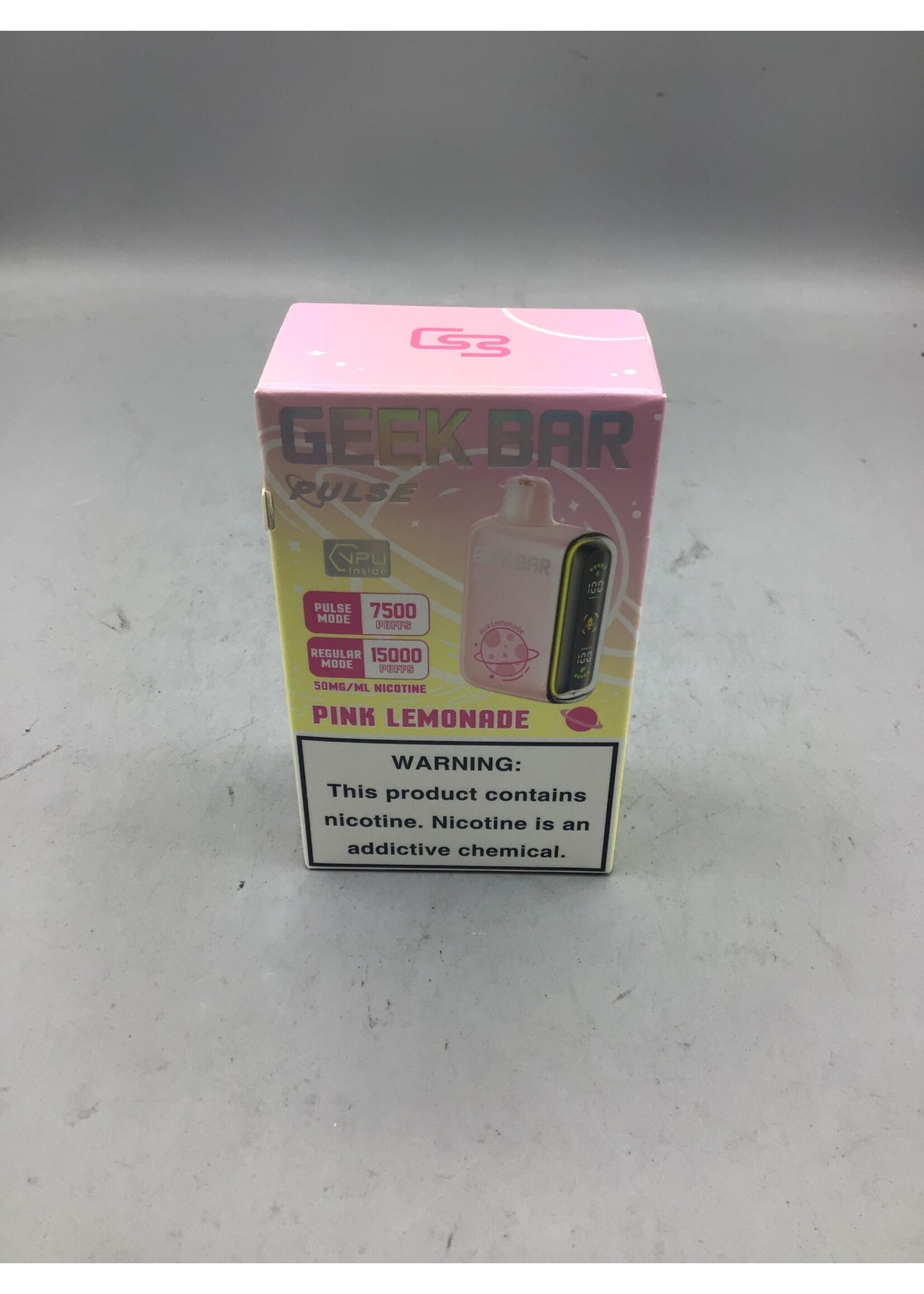 GEEK BAR Geek Bar Pulse Pink Lemonade 7500puff) regular mode (15000)puffs