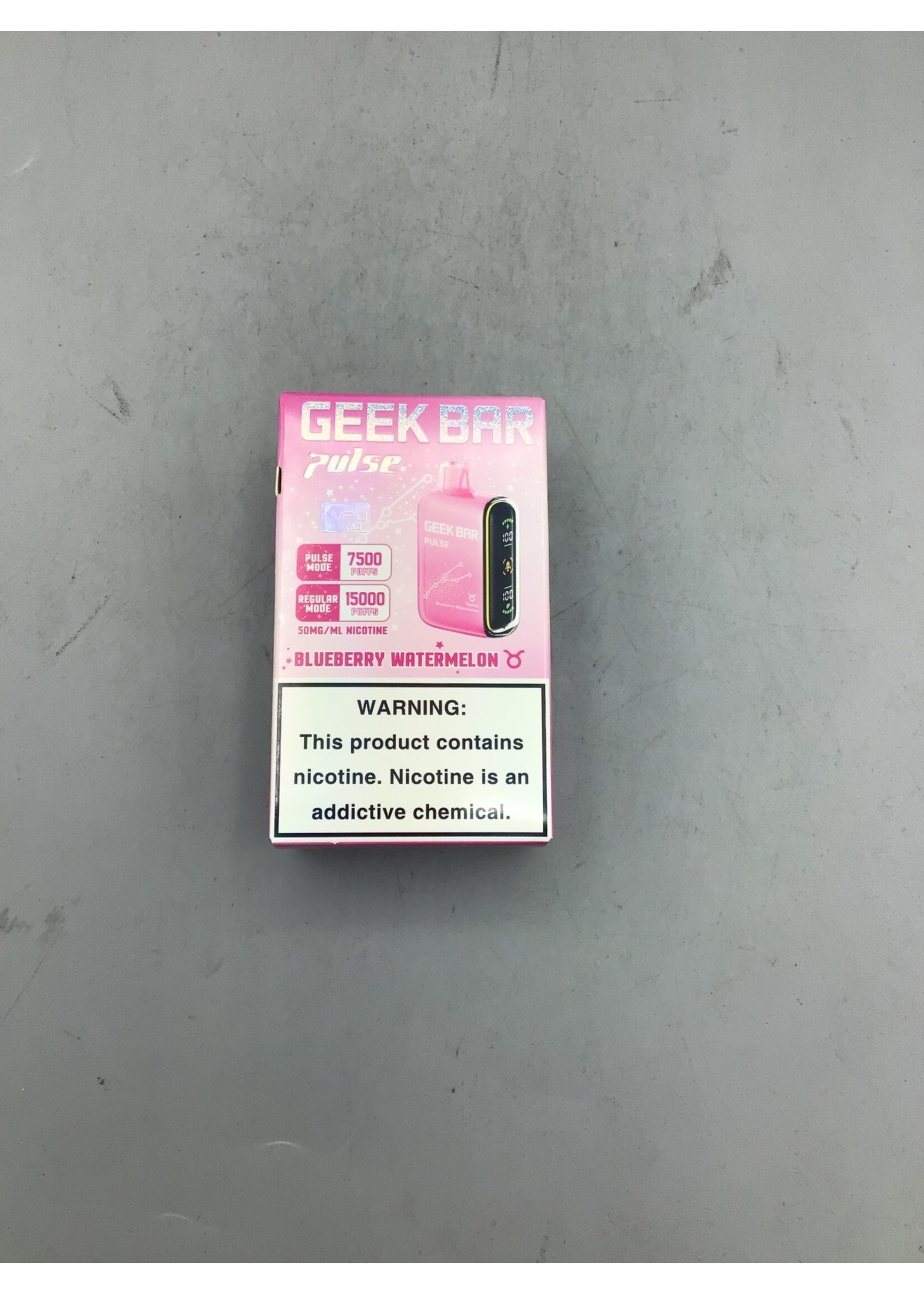 GEEK BAR Geek Bar Pulse Blueberry Watermelon (7500puff) regular mode (15000)puffs