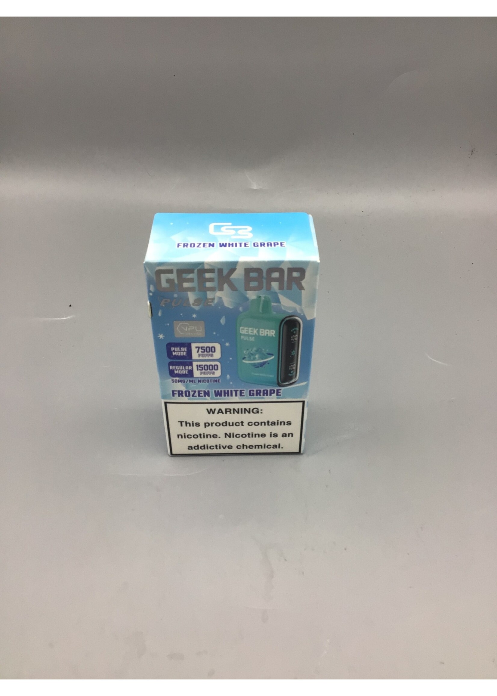 Geek Bar Pulse Frozen White Grape  (7500puff) regular mode (15000)puffs