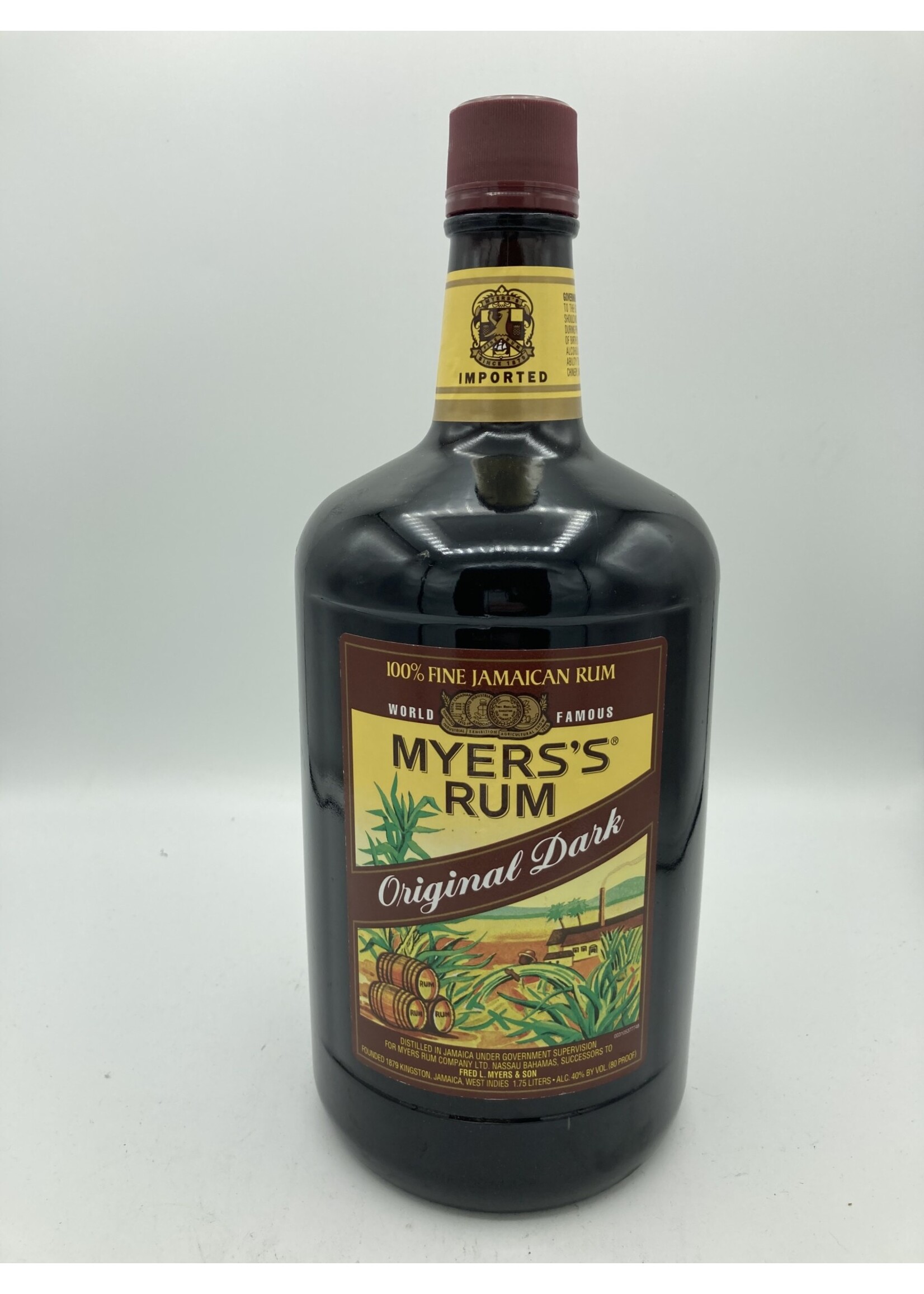 Myer's dark rum  40% abv 80 proof 1.75 liter