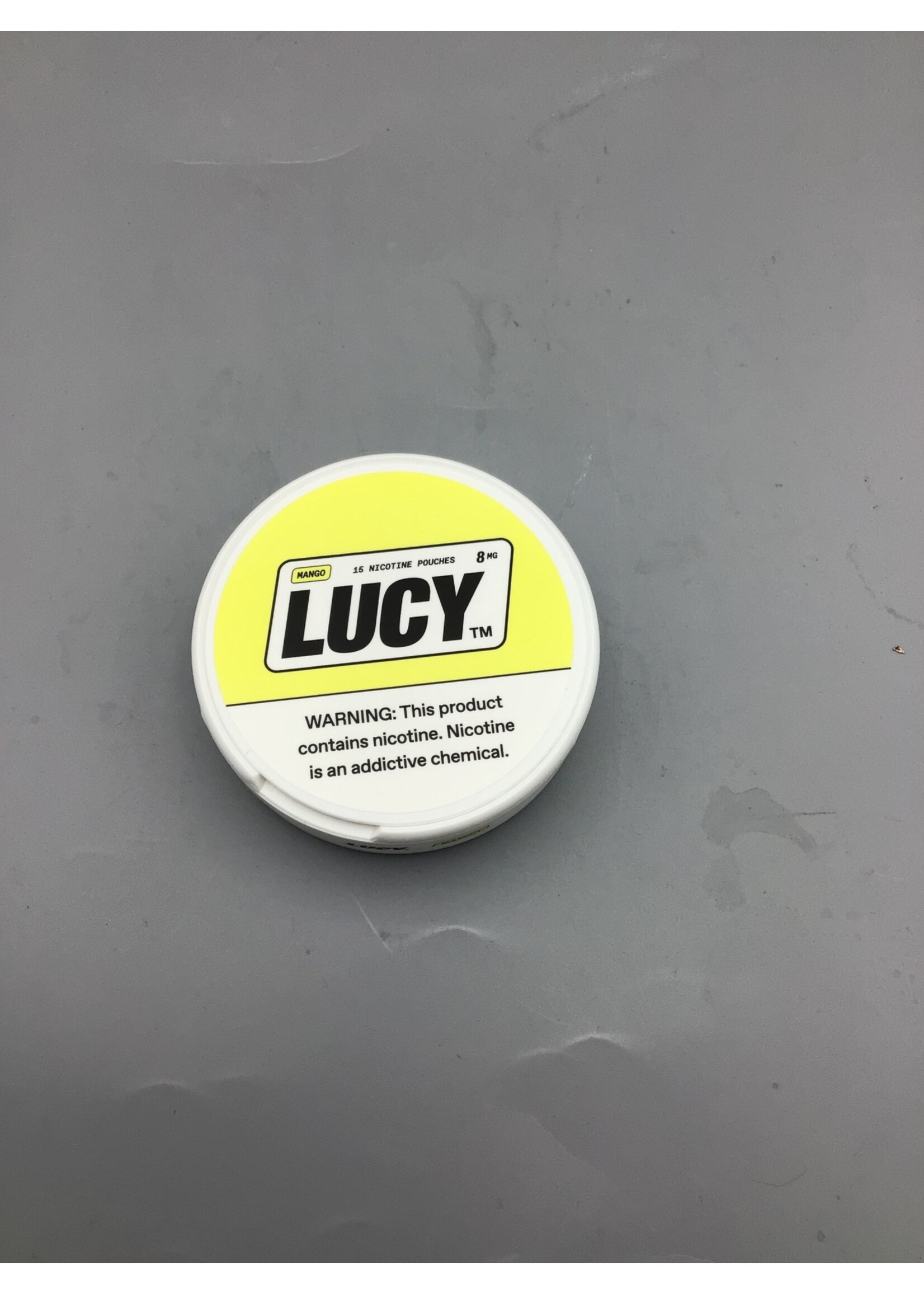 Lucy nicotine pouches mango 8mg tin