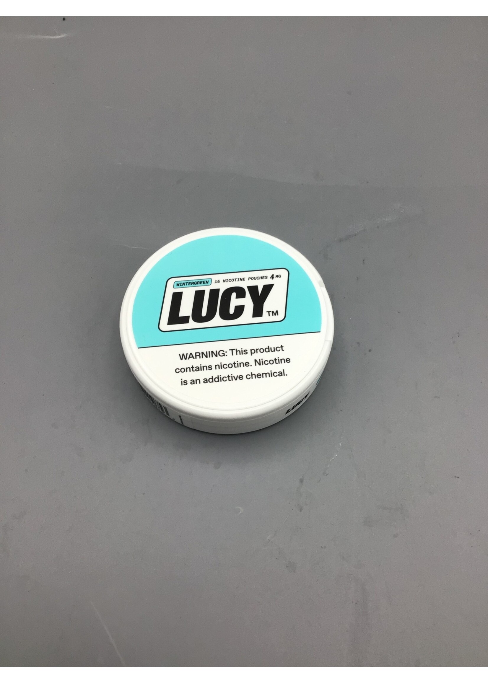 Lucy nicotine pouches wintergreen 4mg  tin