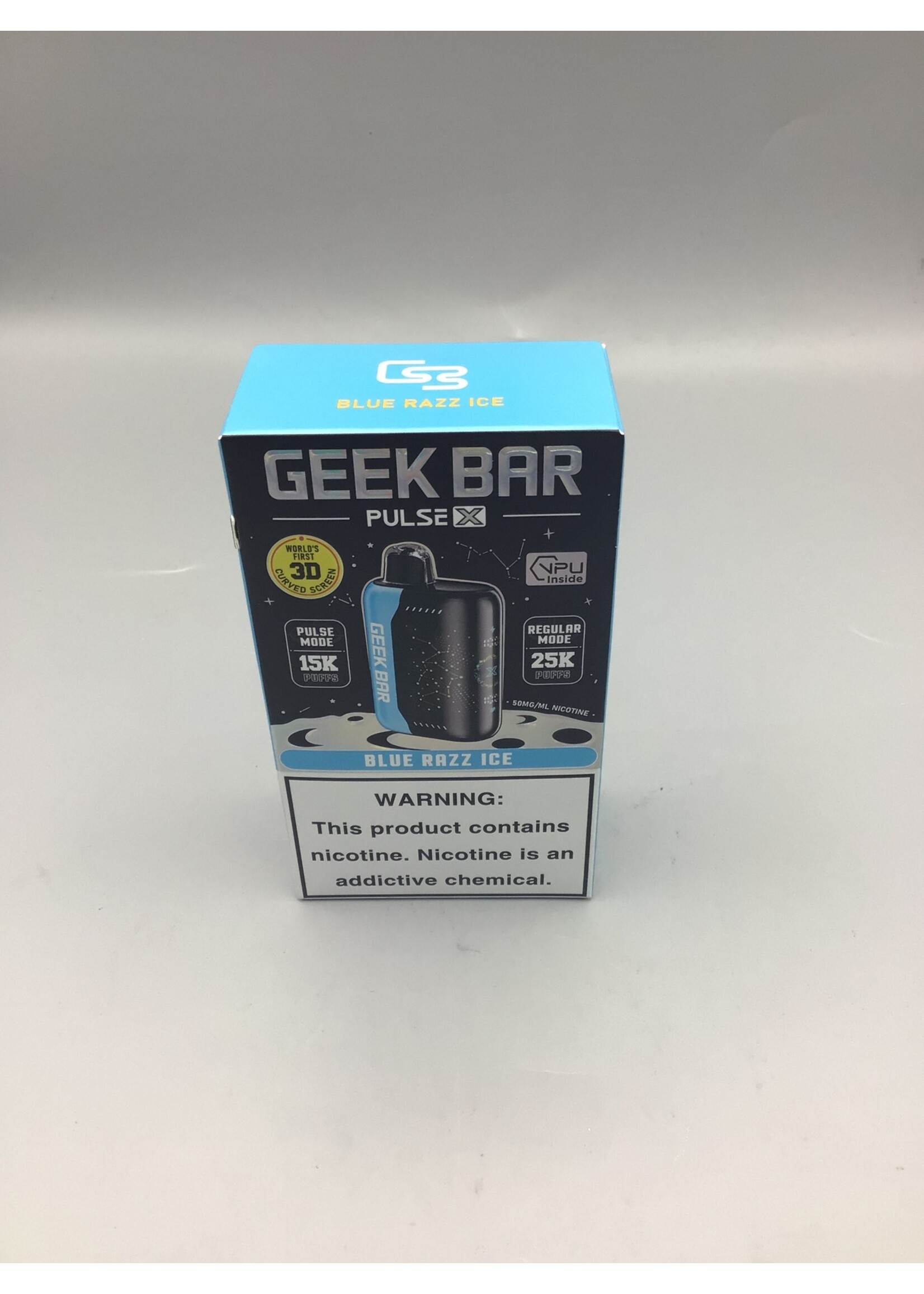 Geek Bar Pulse X  Blue Razz Ice (25000puff) regular mode (15000) puffs