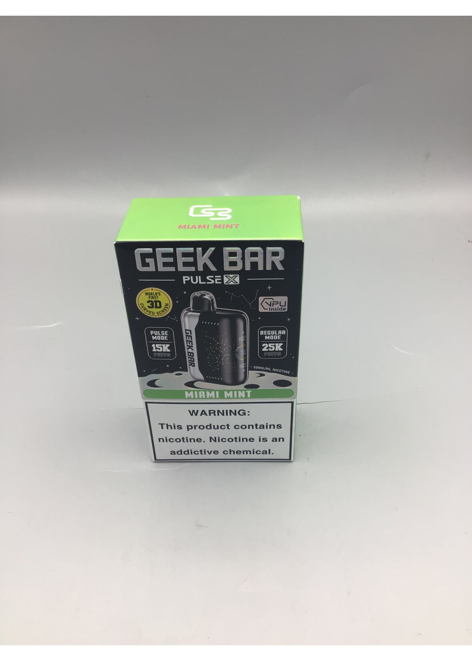 Geek Bar Pulse X  Miami Mint (25000puff) regular mode (15000) puffs