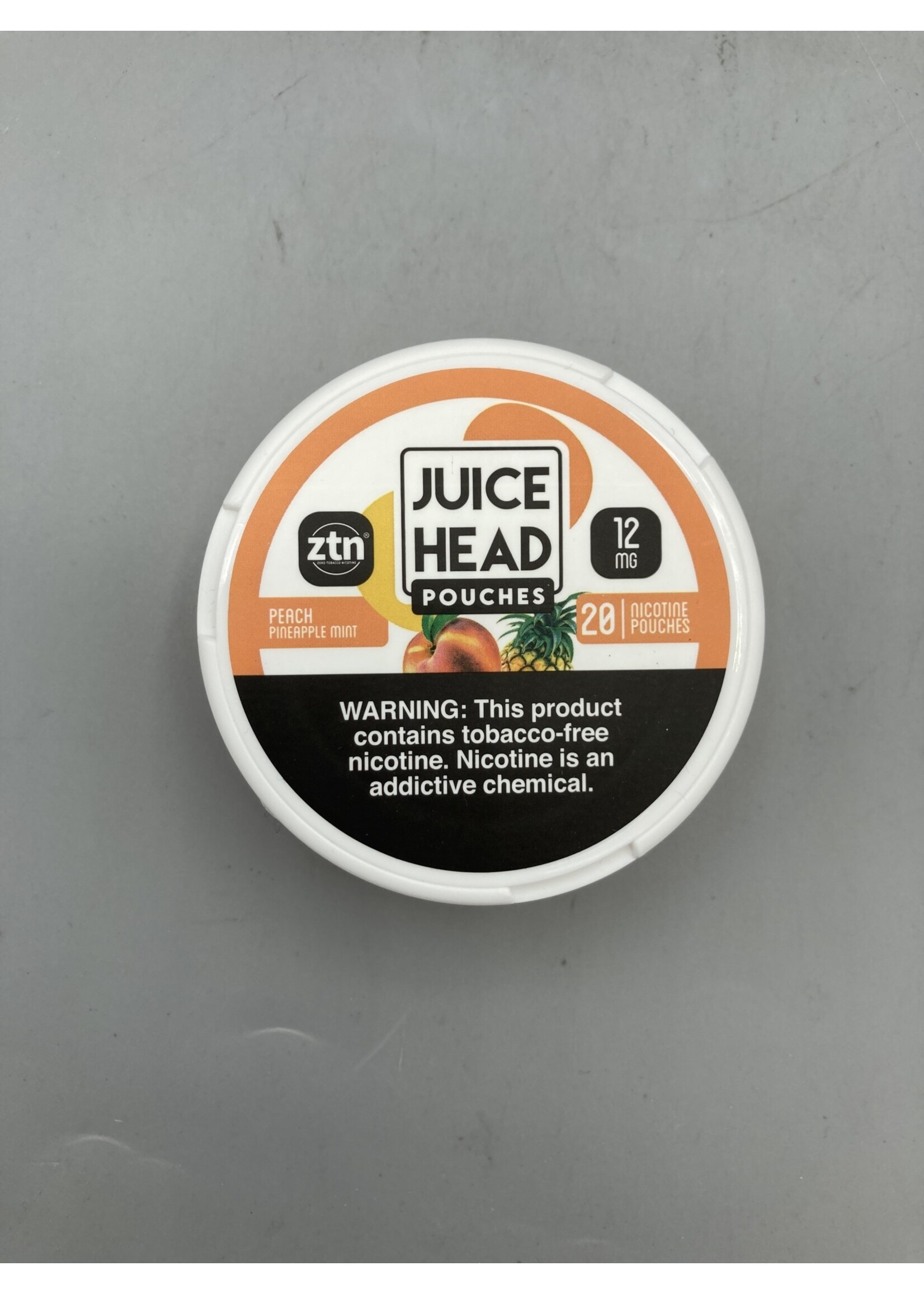 Juice Head Pouches  Peach Pineapple Mint 12mg  tin