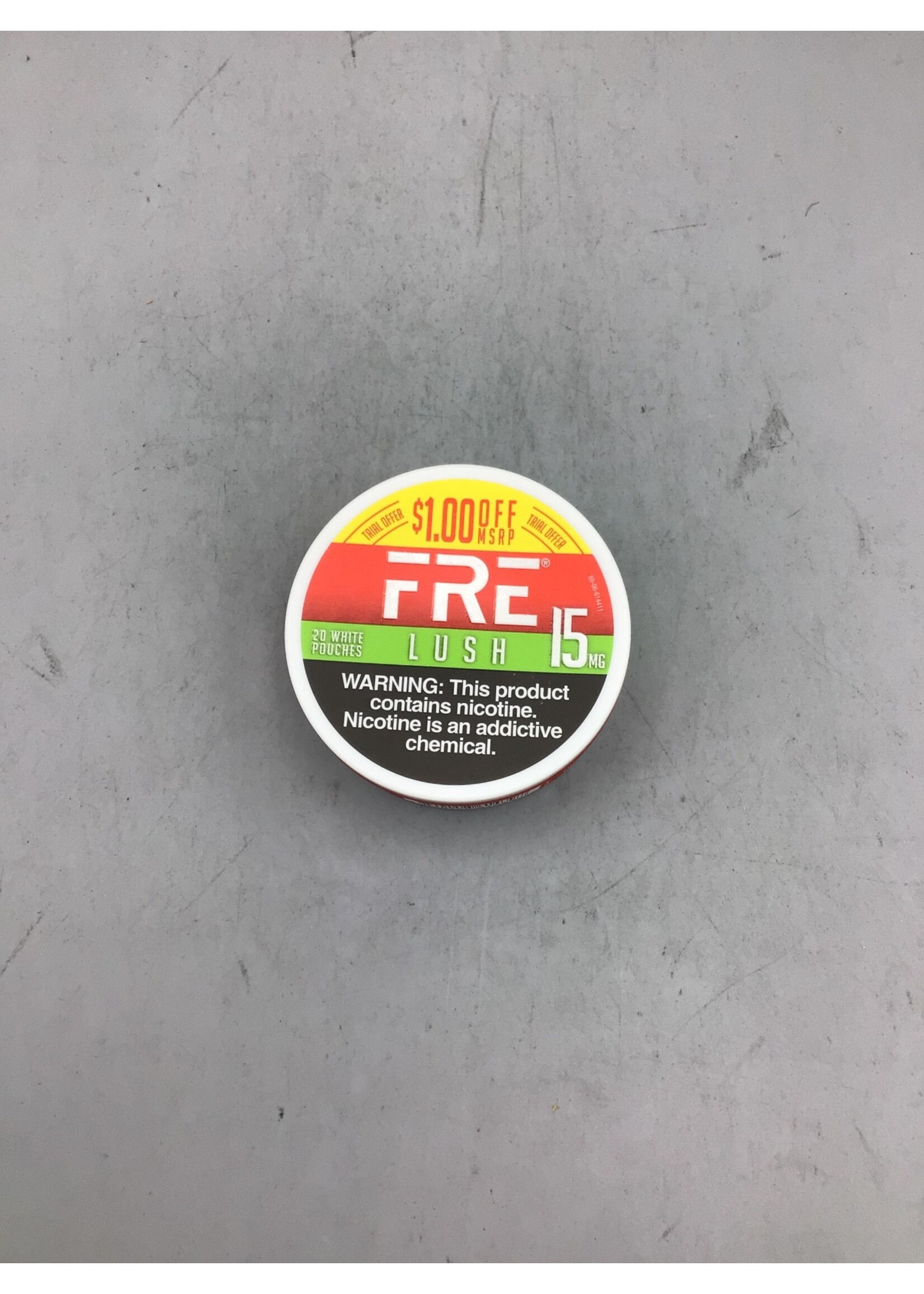 FRE Fre nicotine pouch  Lush ($1 off) 15mg tin