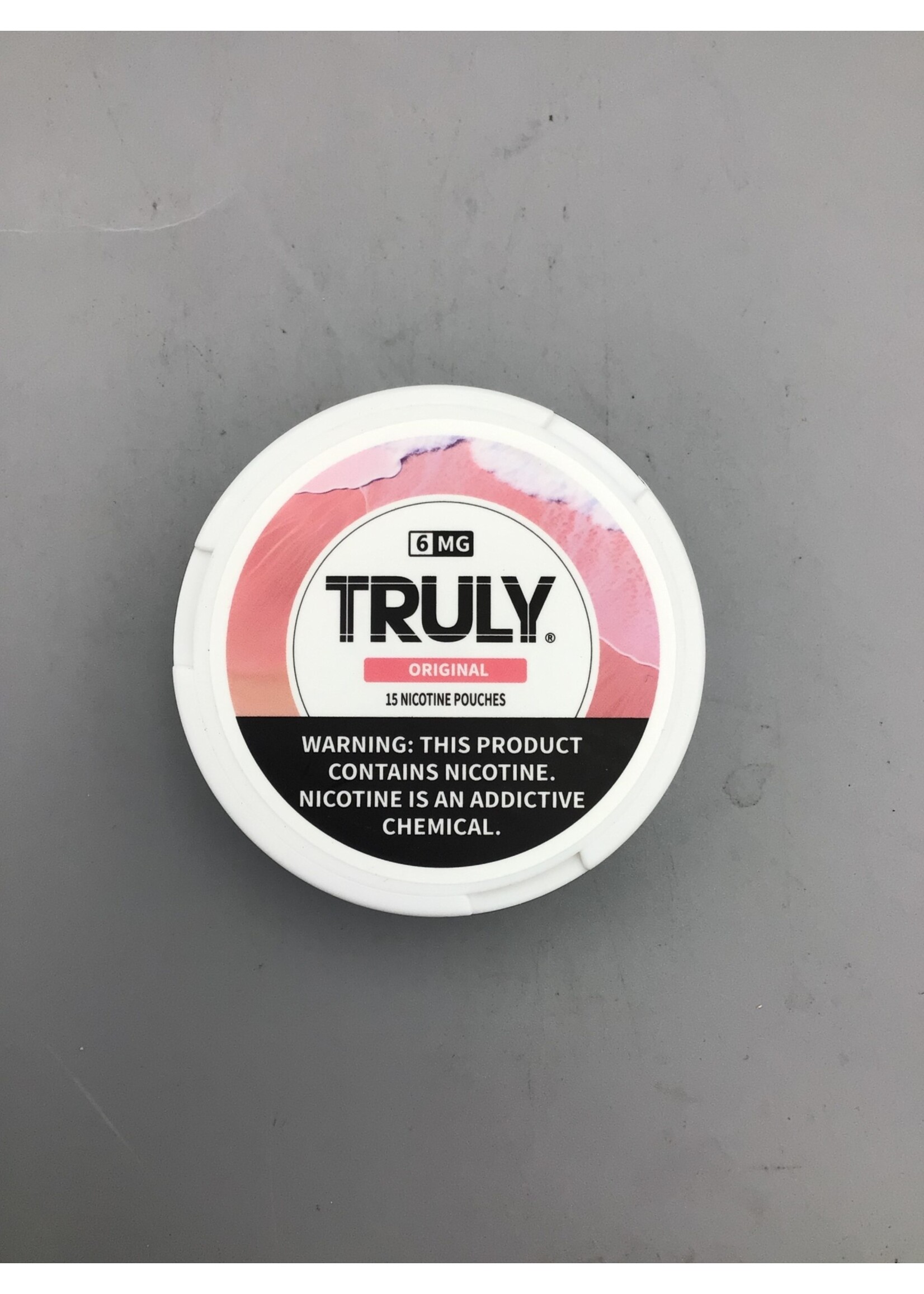TRULY NICOTINE POUCHE Truly Original 6mg  nicotine 15 pouches 0.32oz   (9g) tin