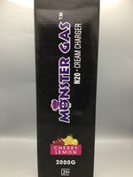 N20 CREAM CHARGER Monster Gas -N2O chargers -cherry lemon -2000 gram