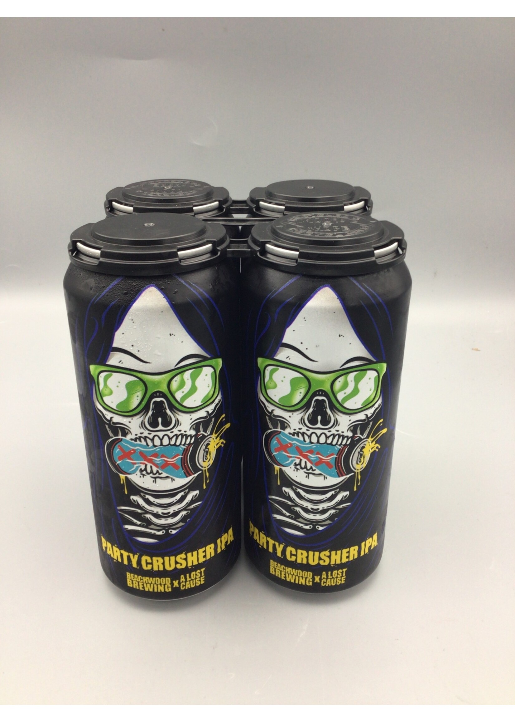 Beachwood Brew co. + A Lost Cause Collaboration Party Crusher IPA 7.1% abv 4pk-16oz can