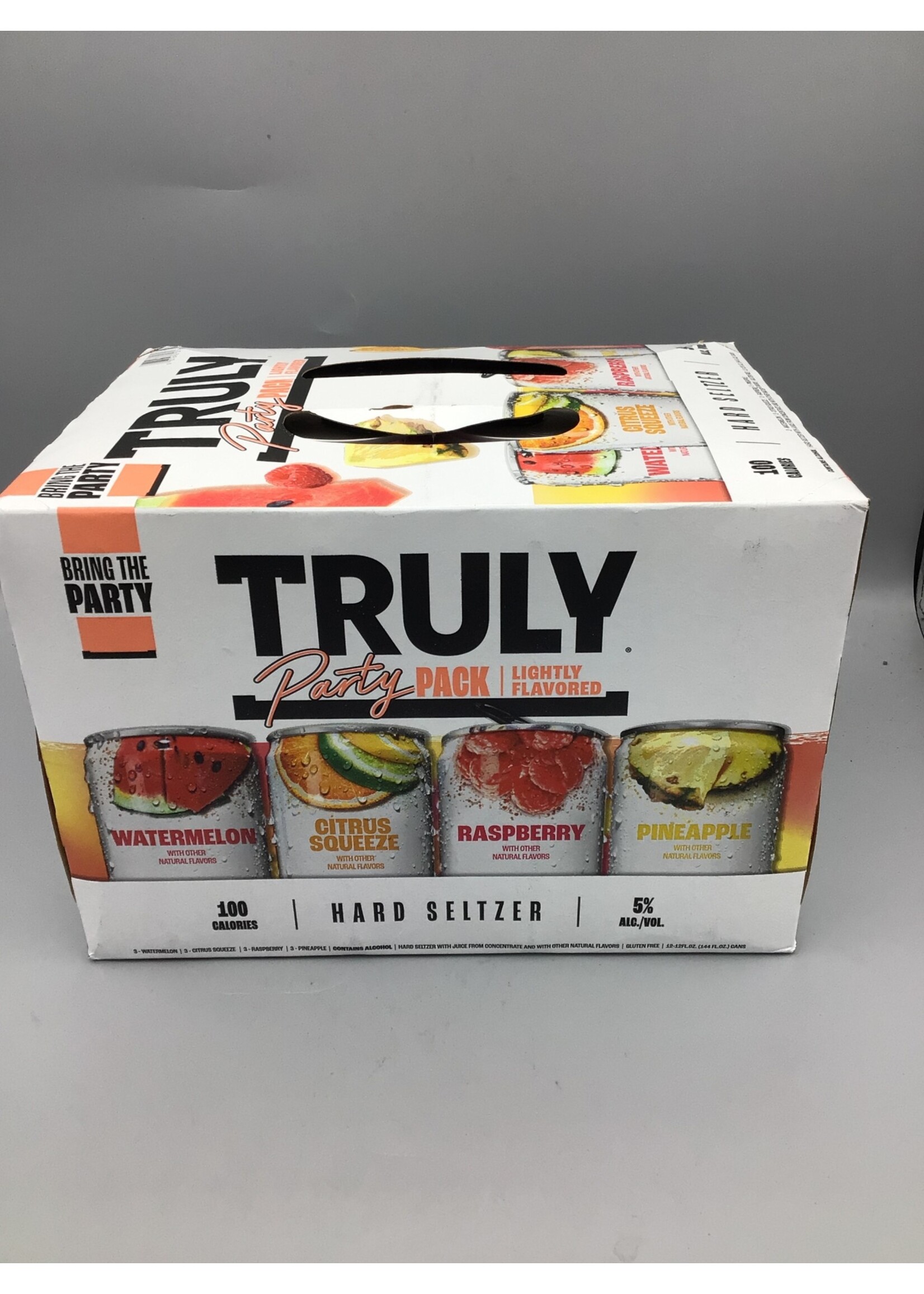 Truly hard seltzer  Party Pack Lightly Flavored 5% abv 12pk-12oz can