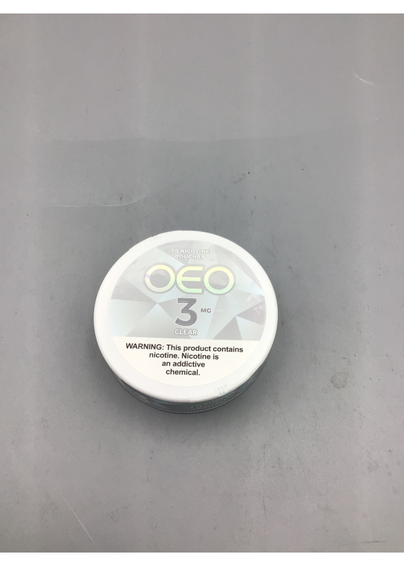 OEO OEO Nicotine Pouches  Clear 3mg tin
