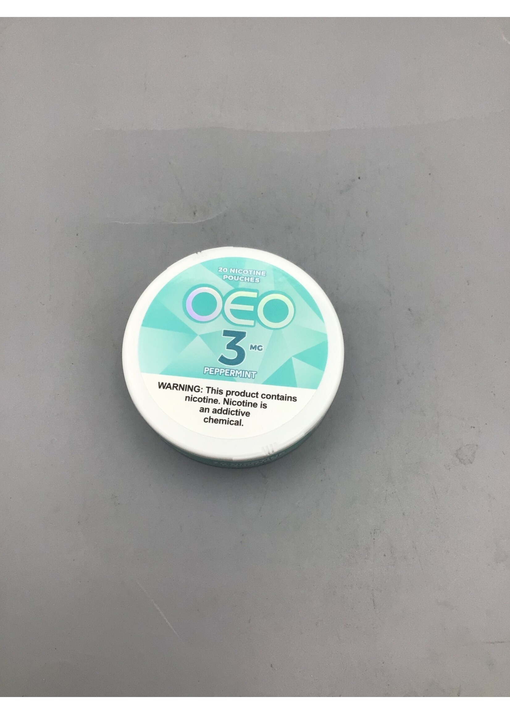 OEO OEO Nicotine Pouches  Peppermint 3mg tin
