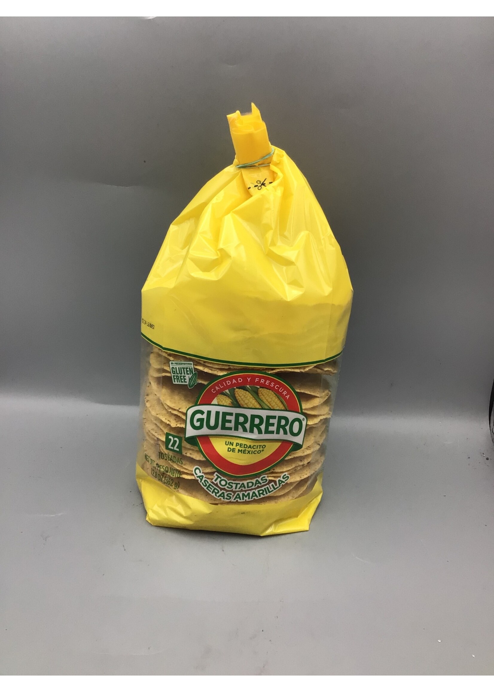 Calidad Y Frescura Guererro Tostadas Caseras Amarillas 22pk 12.8oz (362g)