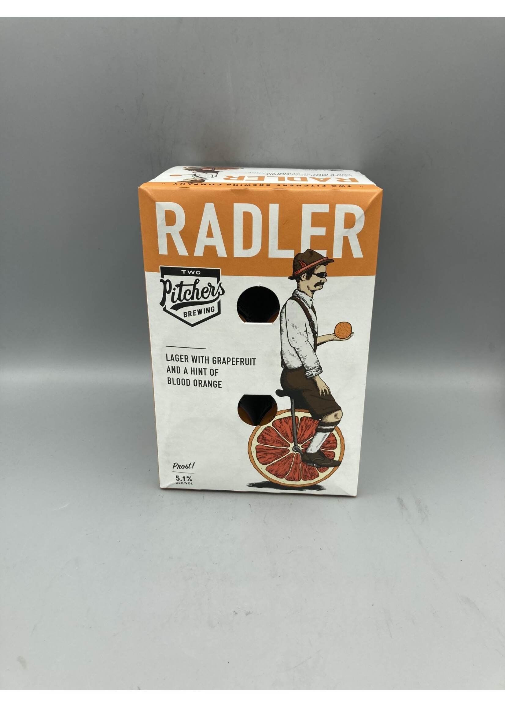 Two Pitchers Brew co Radler Lager 5.1% abv 6pk-12oz can