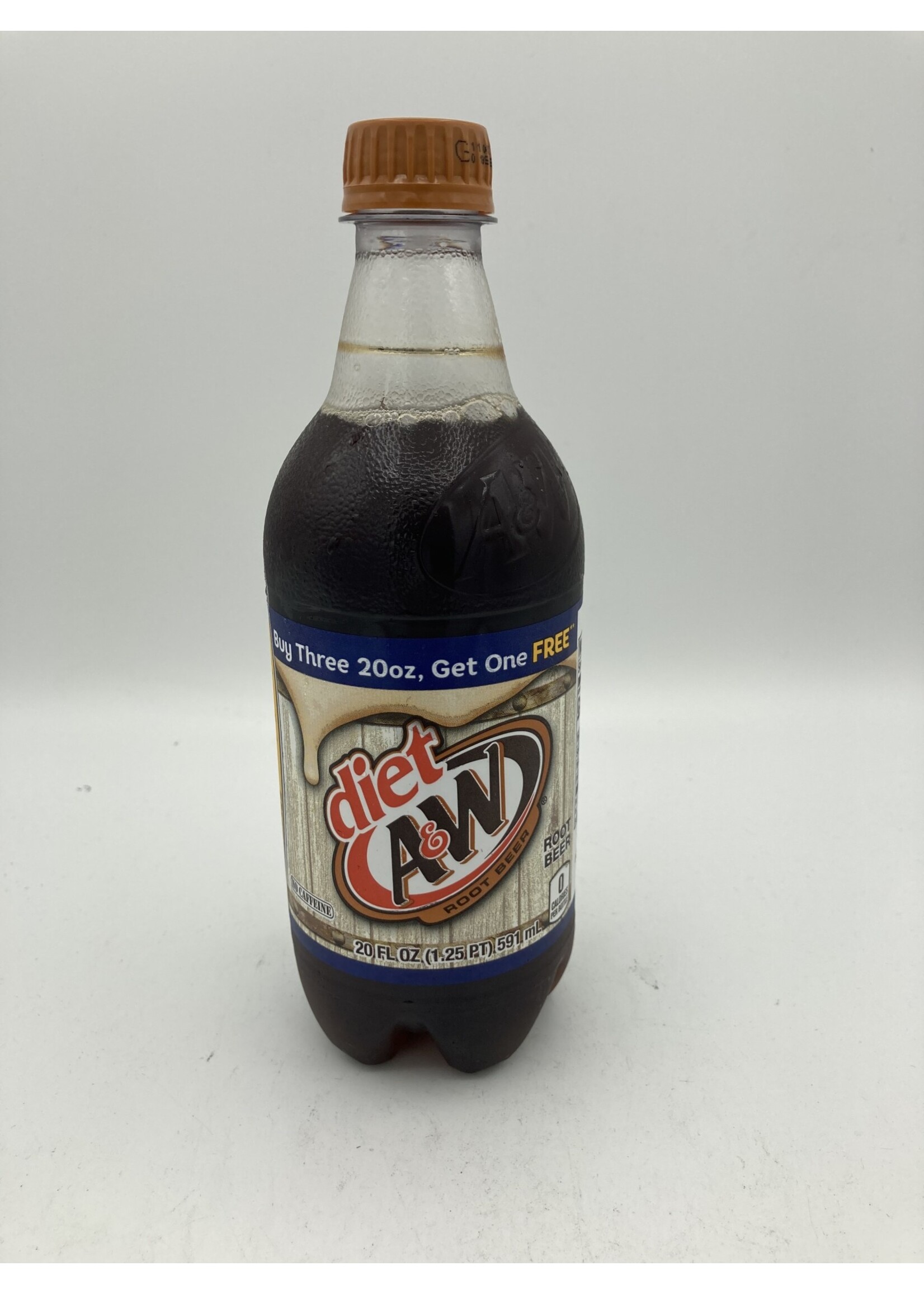 A&W Root Beer diet zero sugar 20oz bottle