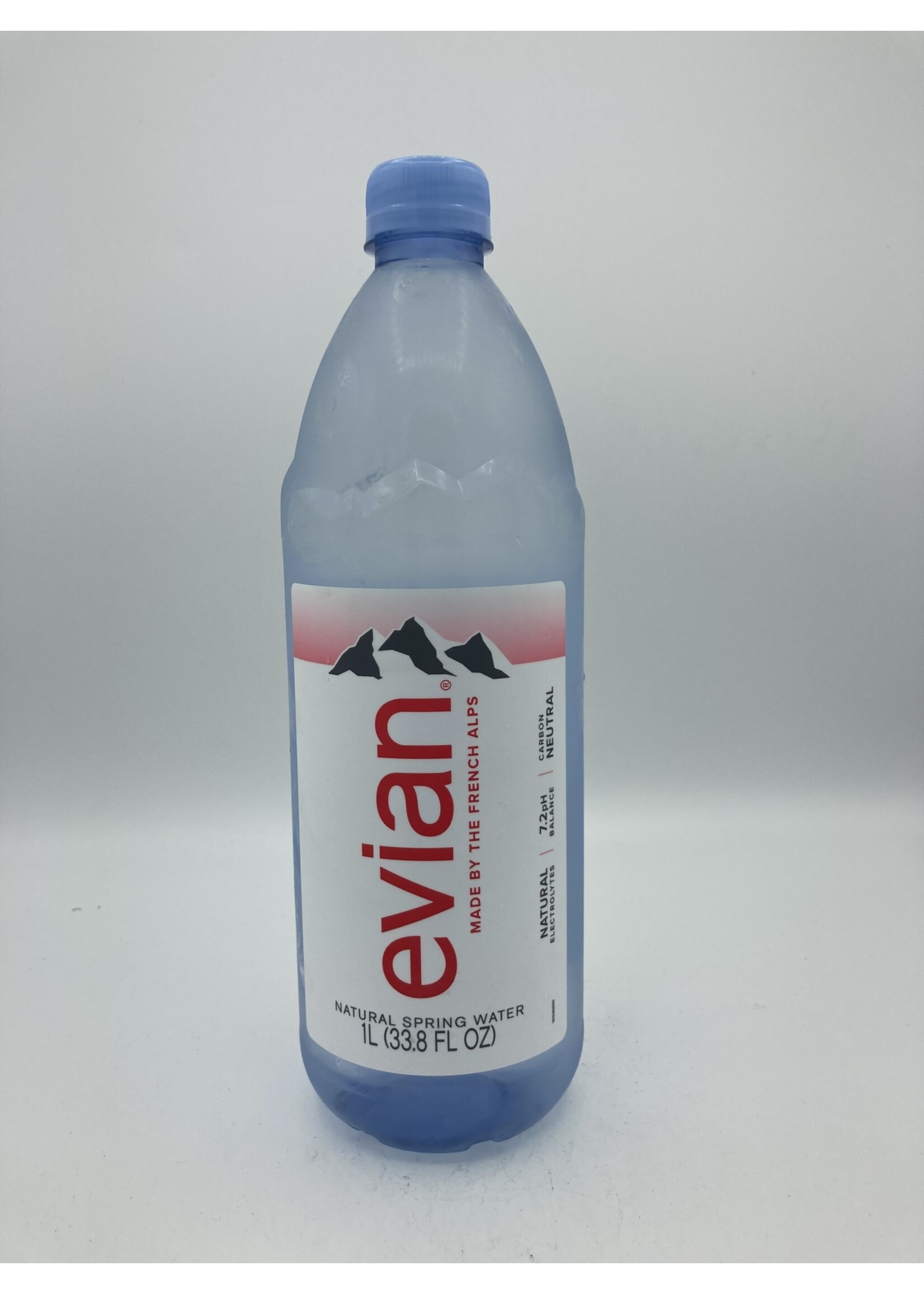 Evian water natural spring water 33.8oz (1 liter) bottle