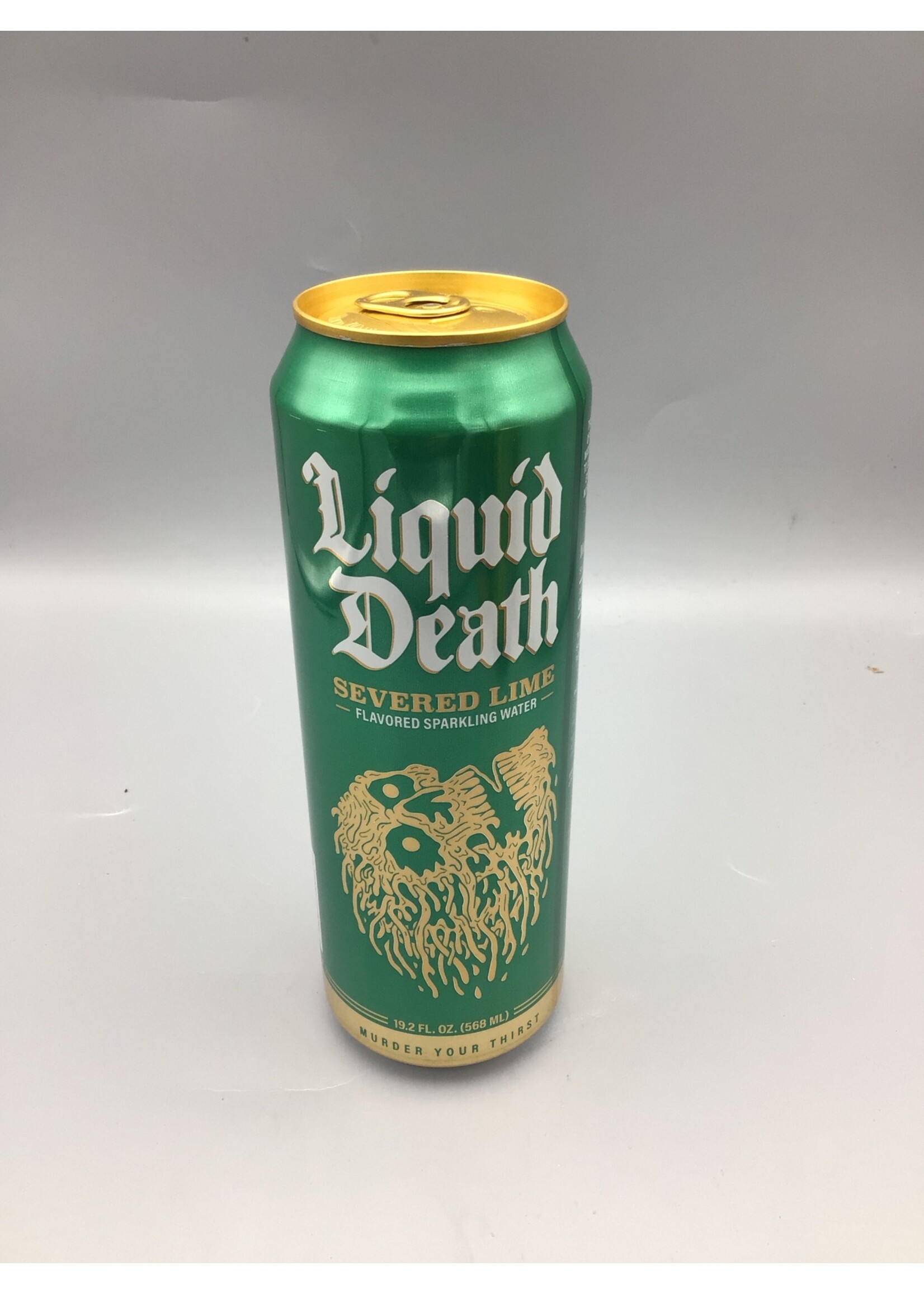 Liquid Death  severed lime  spakling water 19.2oz (568ml) can