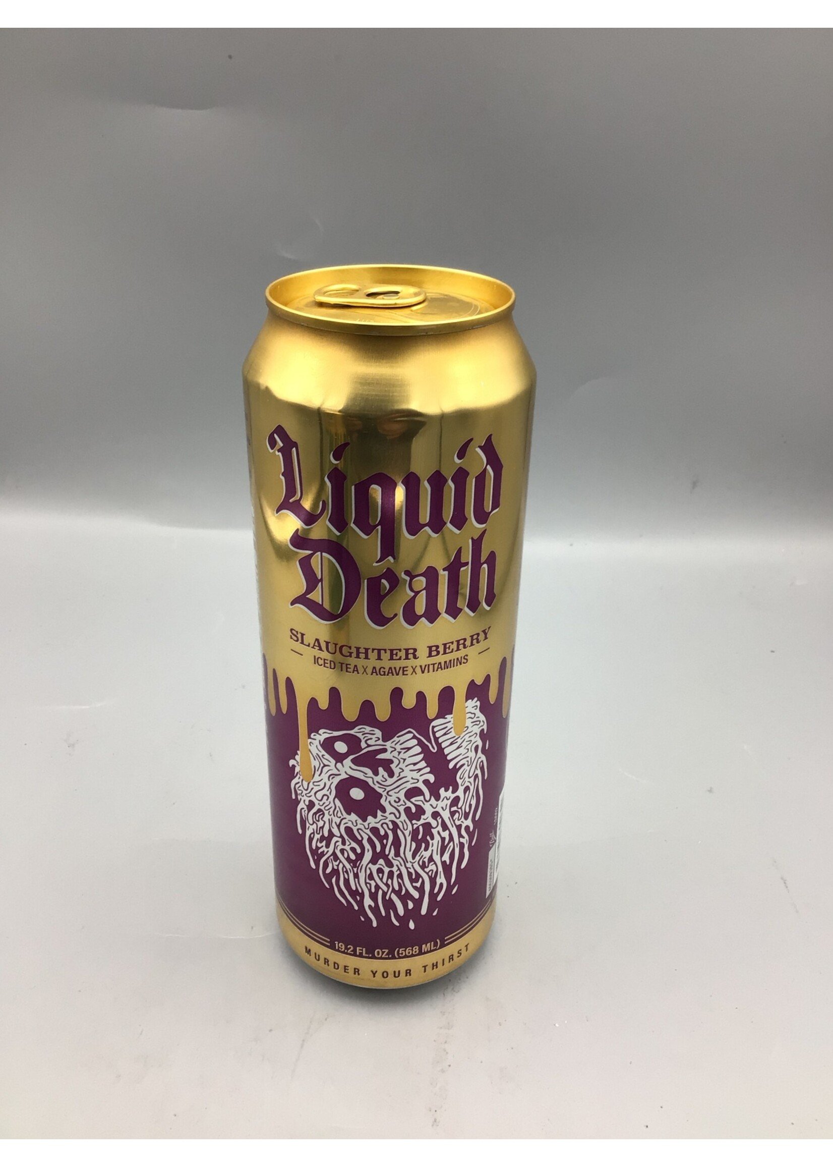 Liquid Death  Slaughter Berry Tea 19.2oz (568ml) can