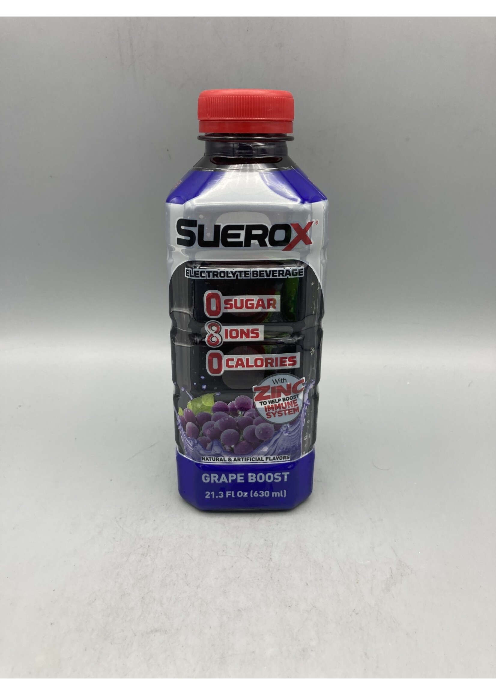 Suerox electrolyte  grape boost 21.3 oz (630ml) bottle