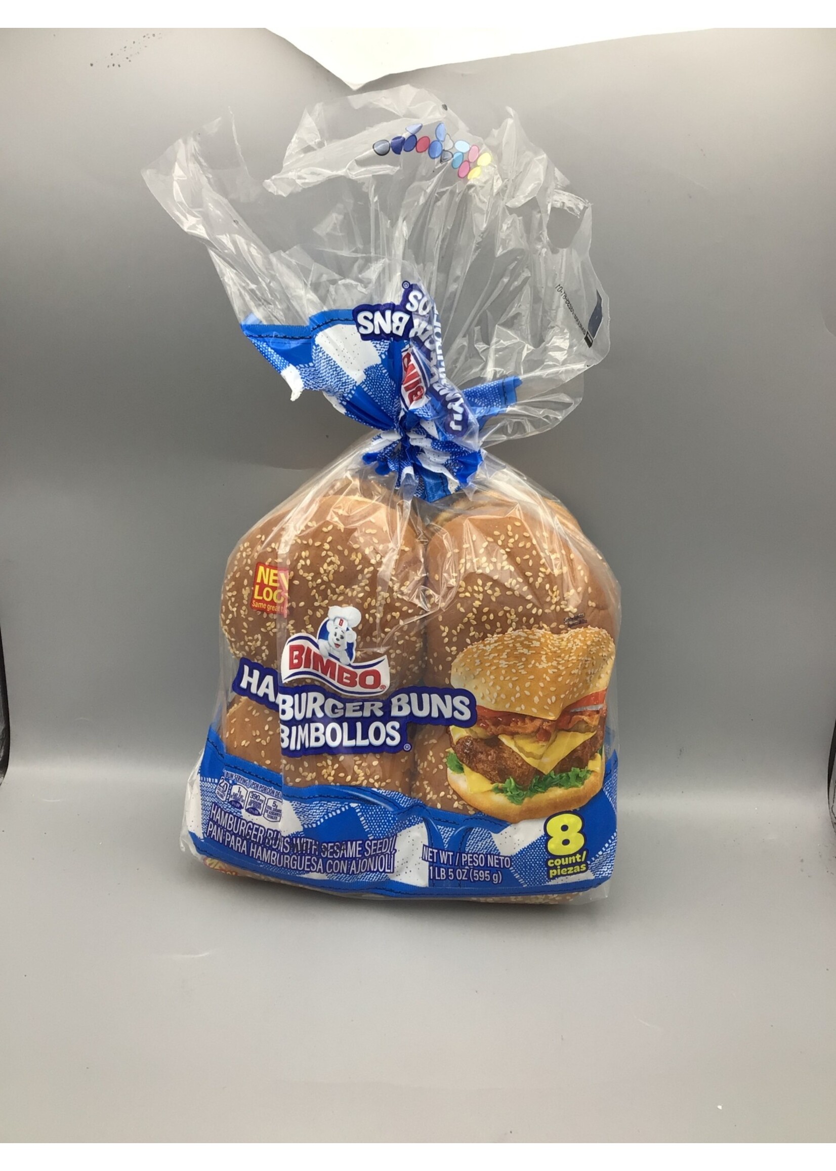 Bimbo Hamburger Buns 1Lb (595g) 8Count