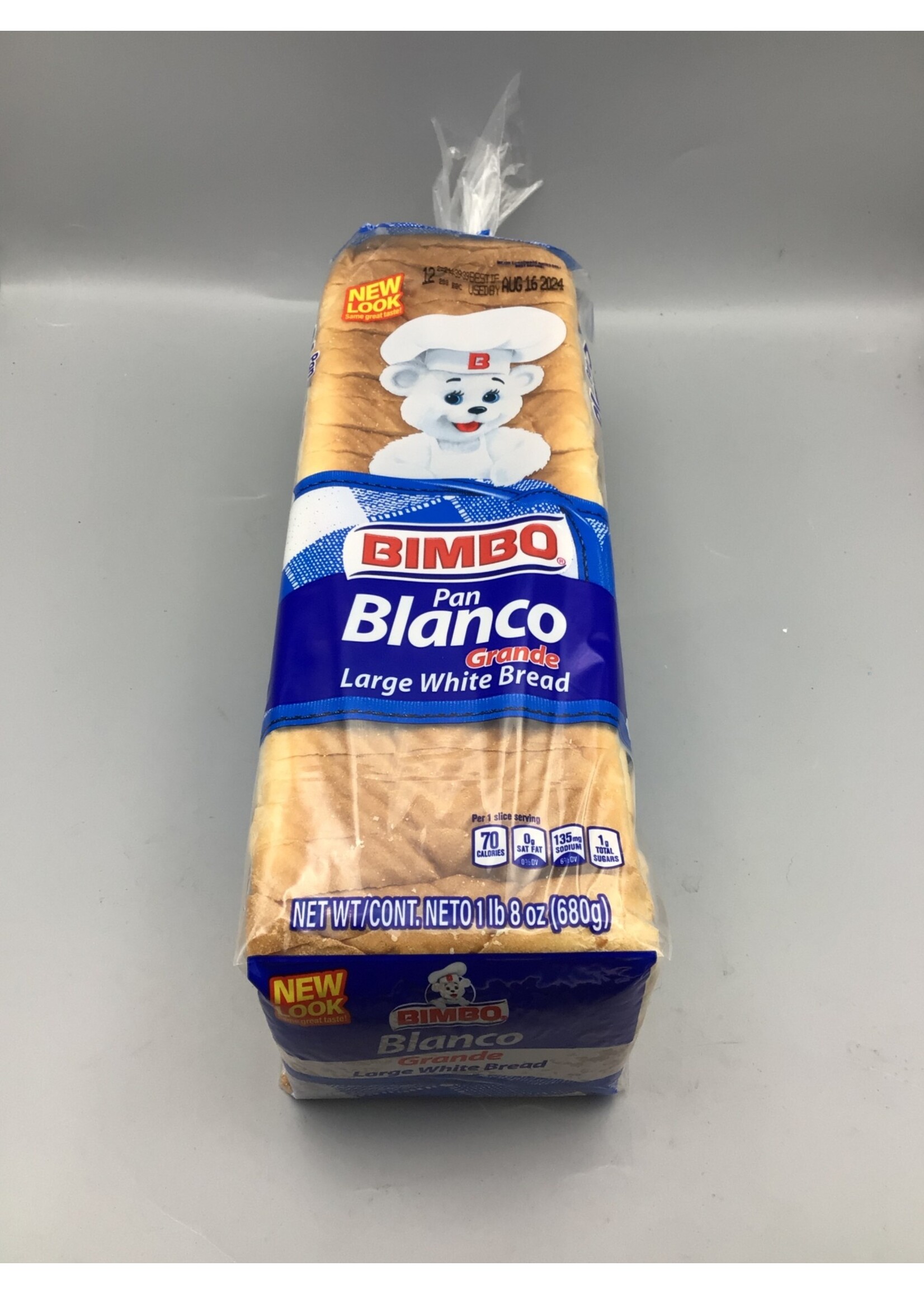Bimbo Pan Integral (Large White )Bread 1Lb (680g)